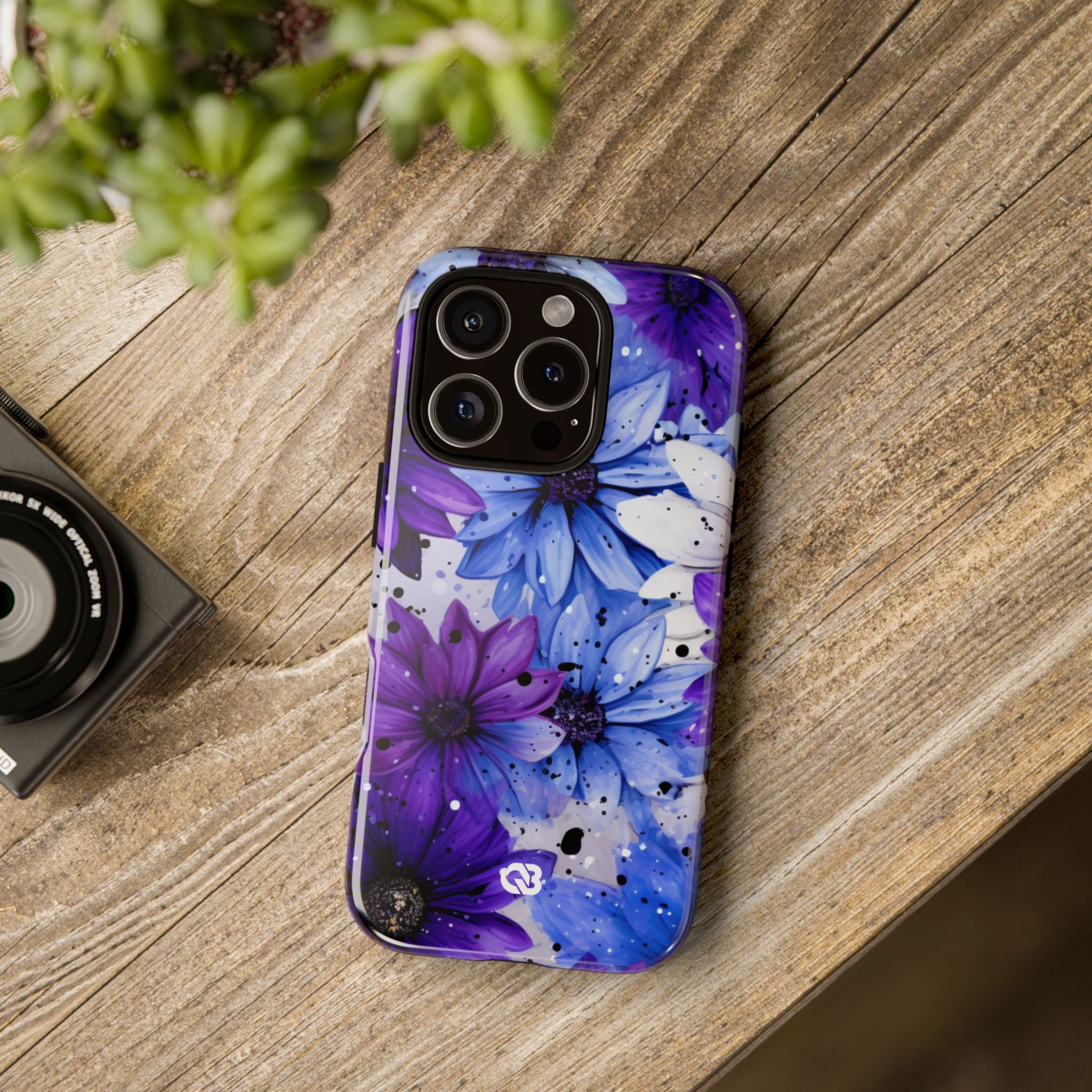 Ink Splatter Blooms · Tough Coque de téléphone pour iPhone