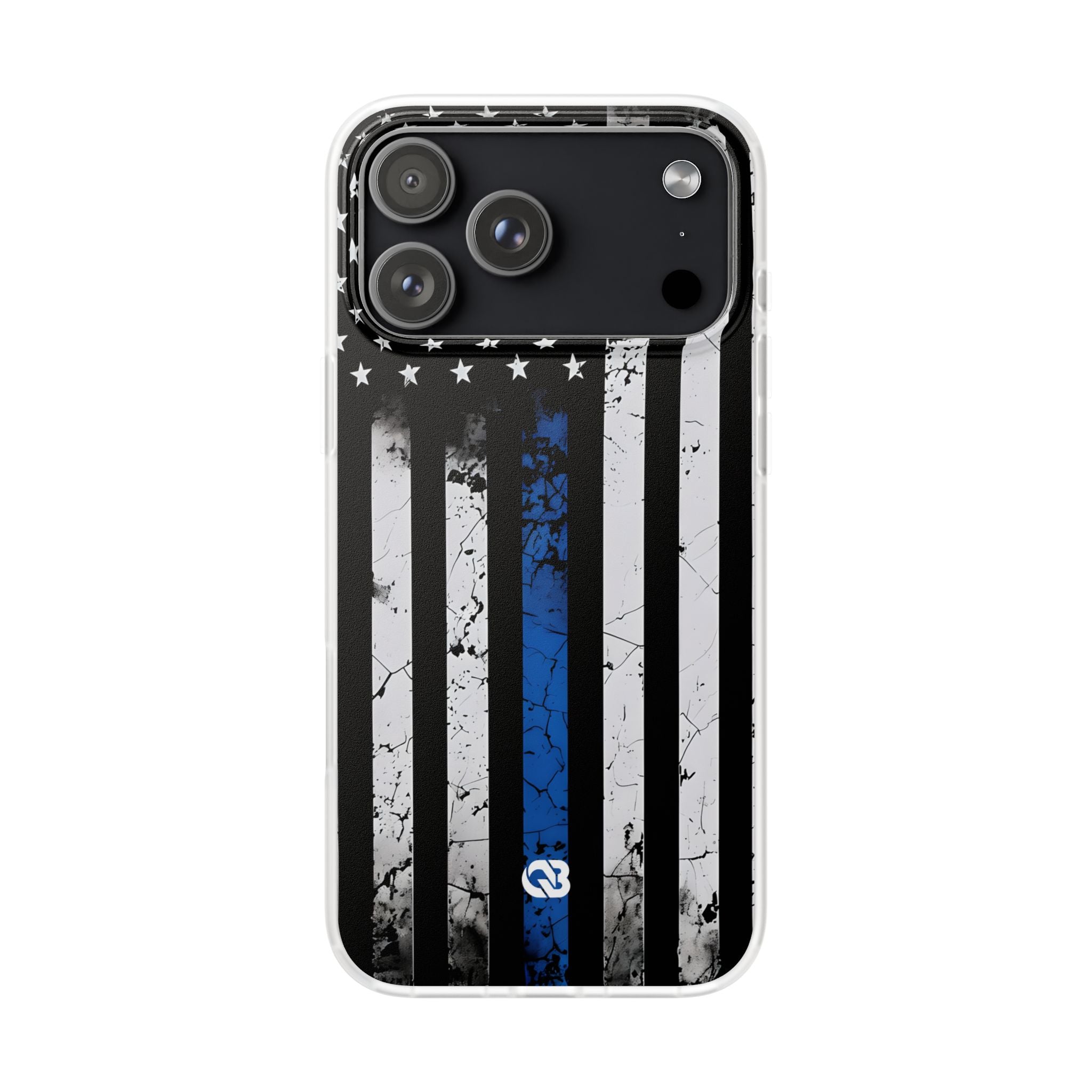 Gritty Cobalt Flag · Soft Phone Case for iPhone