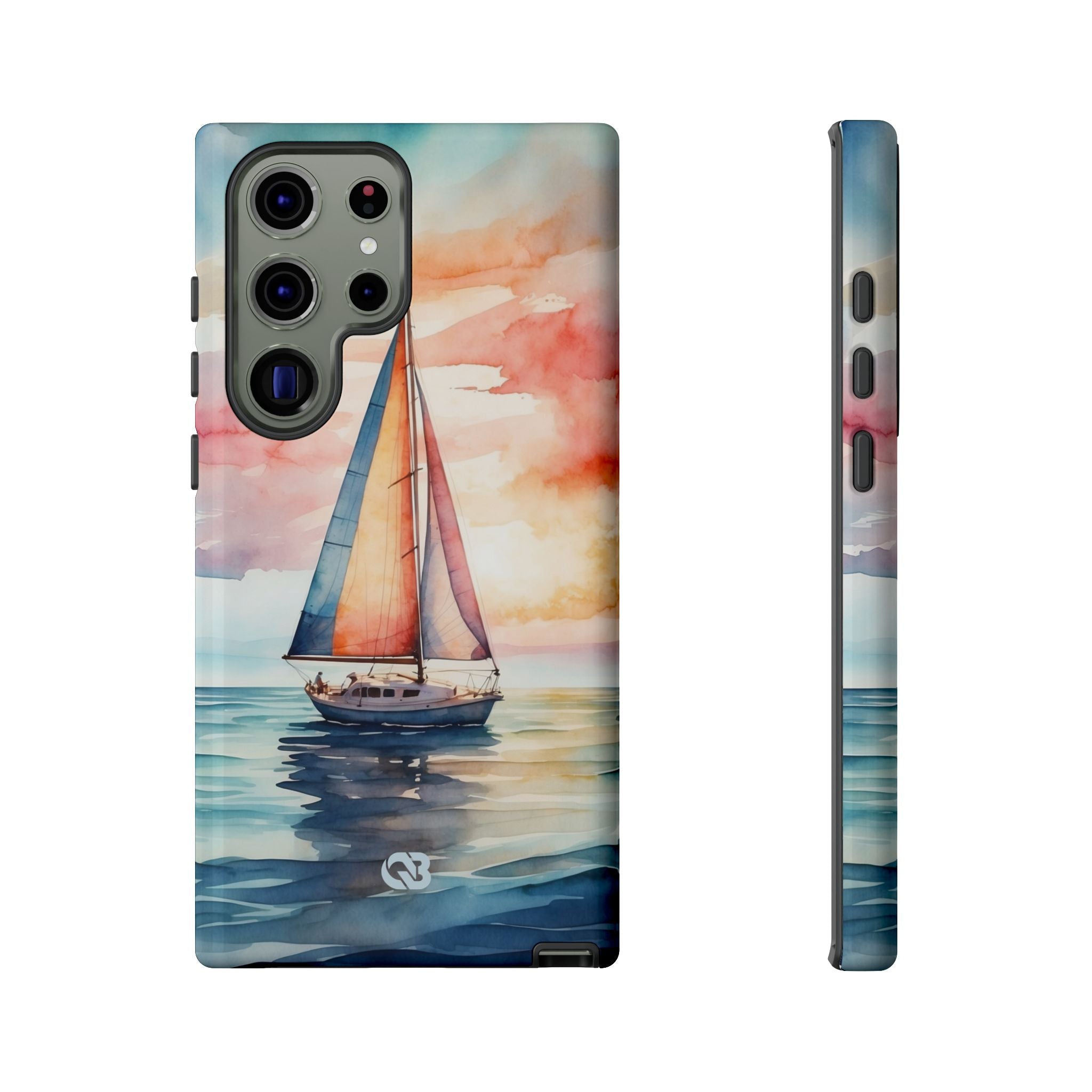Crimson Horizon Sail · Tough Phone Case for Samsung