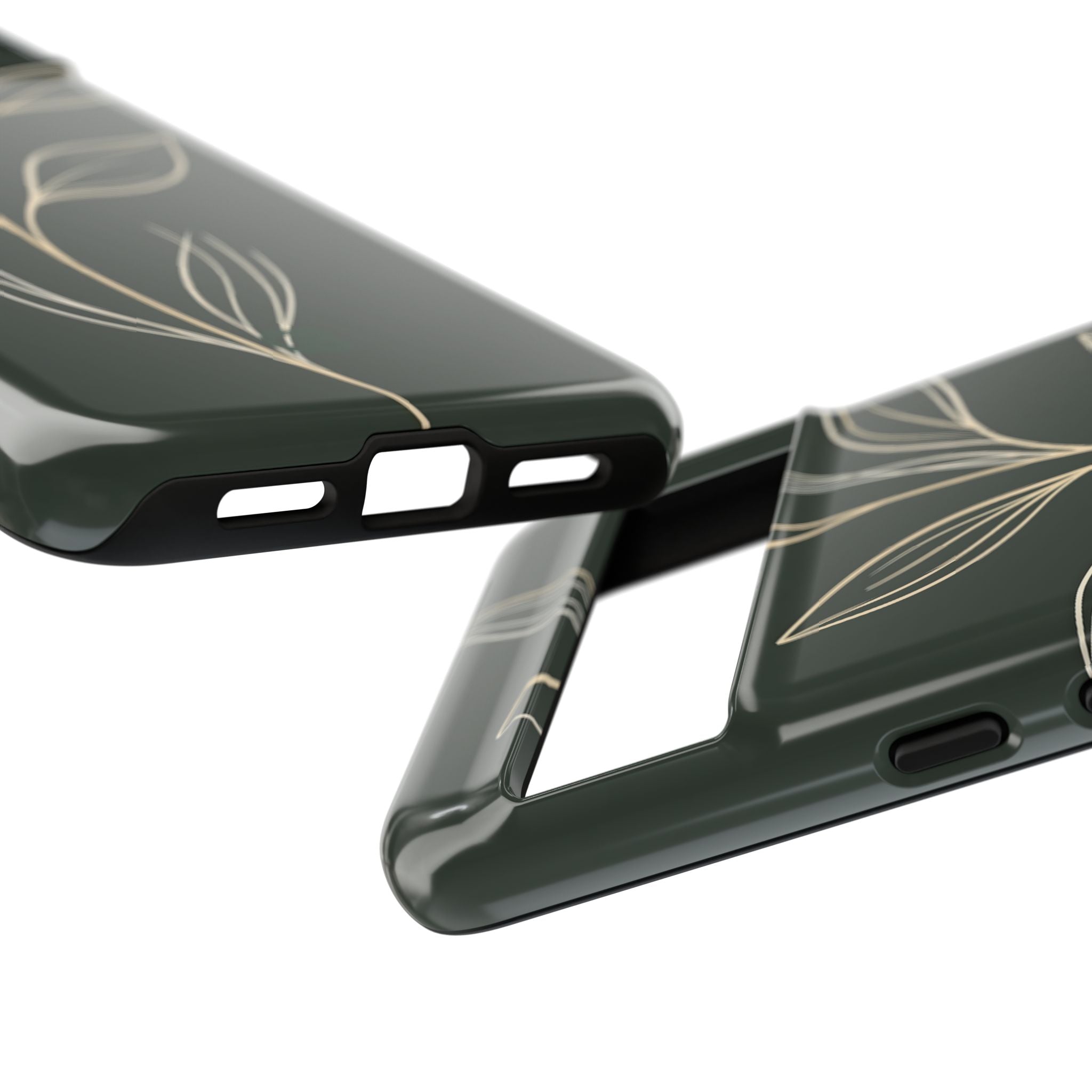 Green Tough Phone Case for Google Pixel - Deep Moss Willow