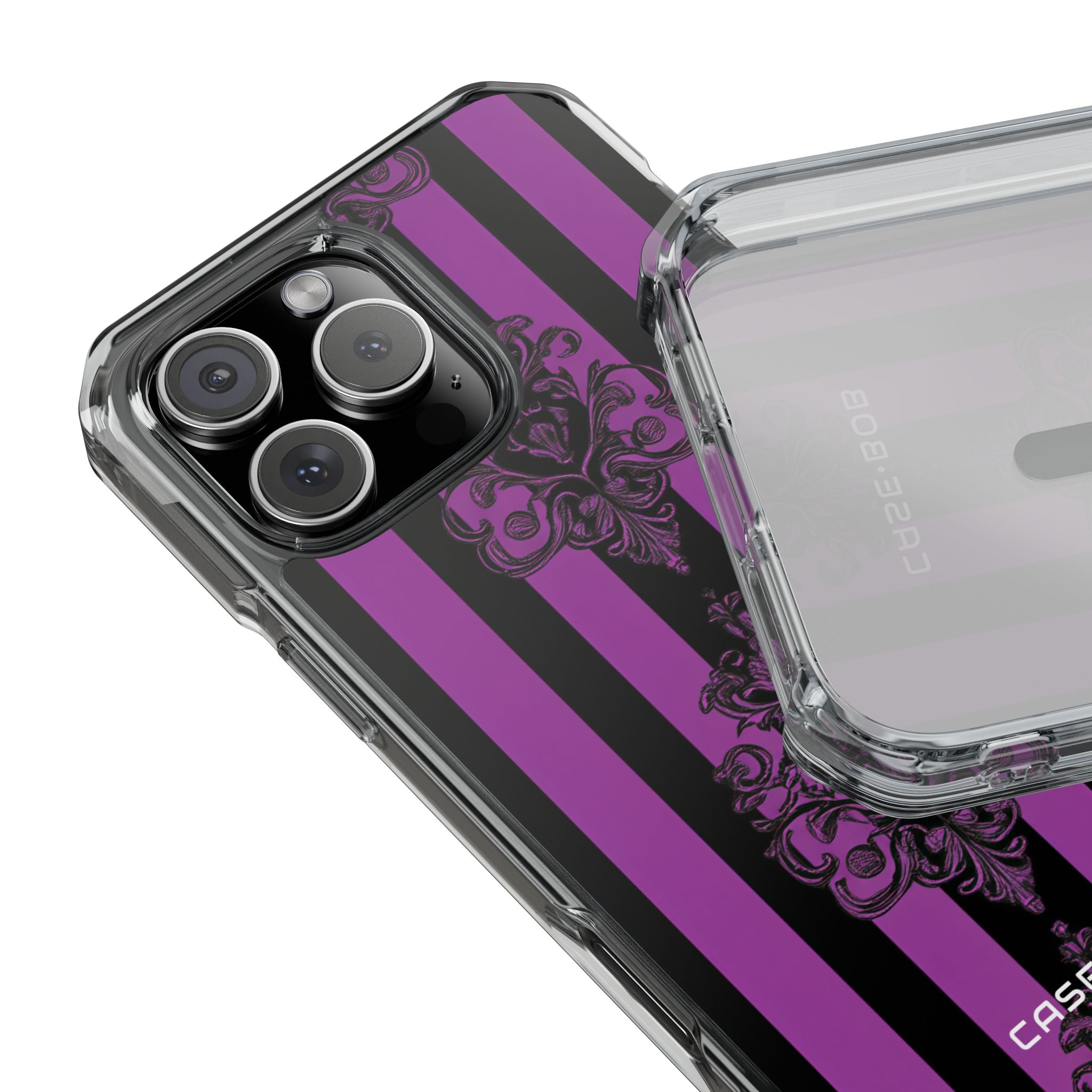 Damask Elegance Purple iPhone 16 Pro Max Case - Impact