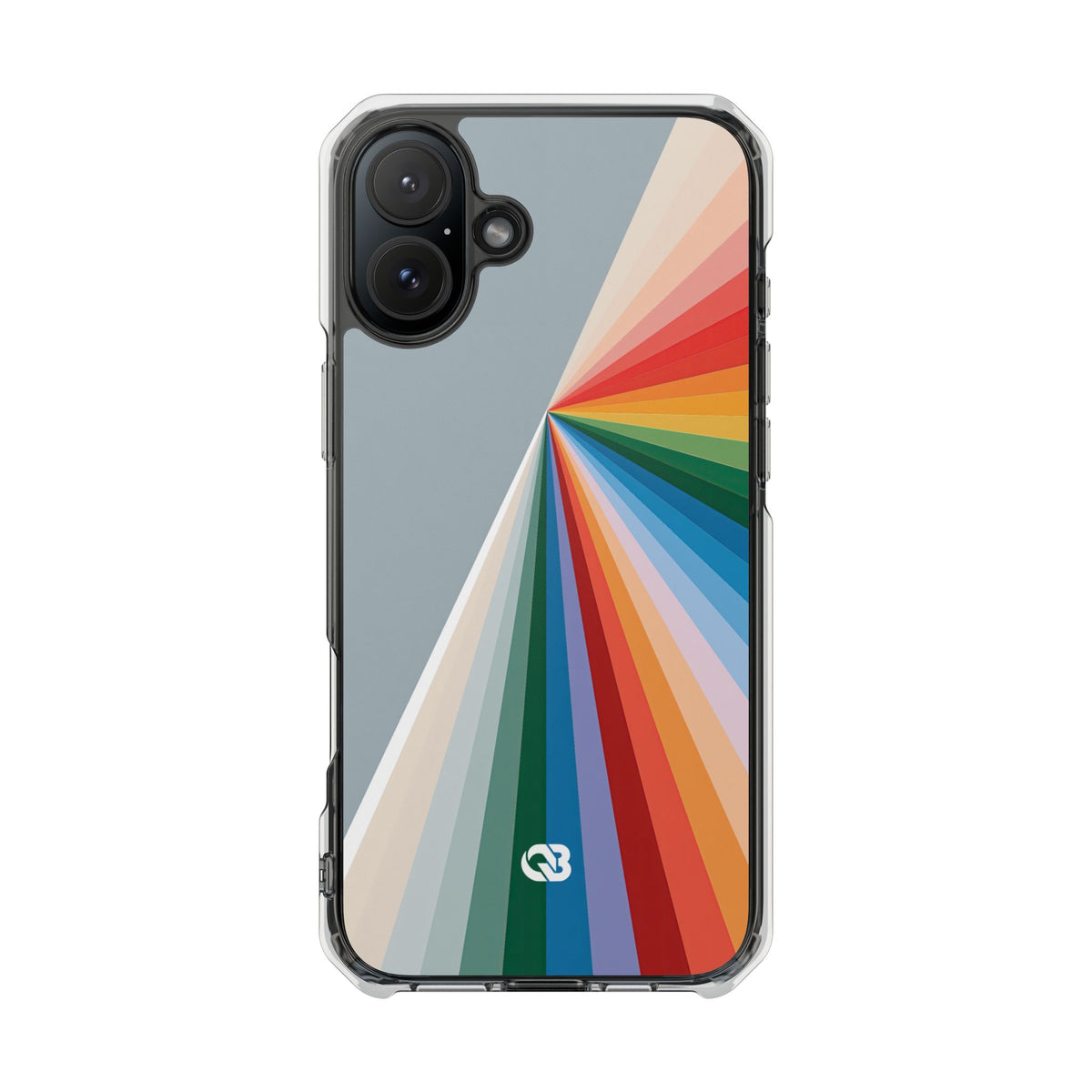 Grey Impact MagSafe Phone Case for iPhone - Slate Prism Burst