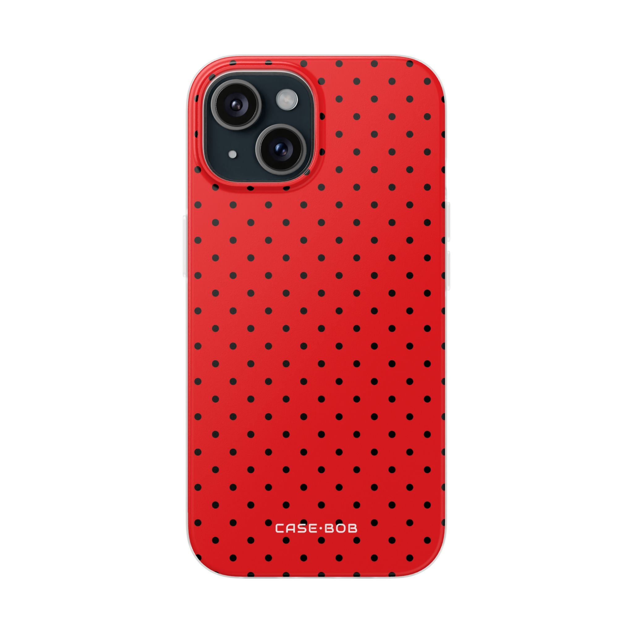 Crimson Dot Matrix iPhone 15 -pehmustekotelo