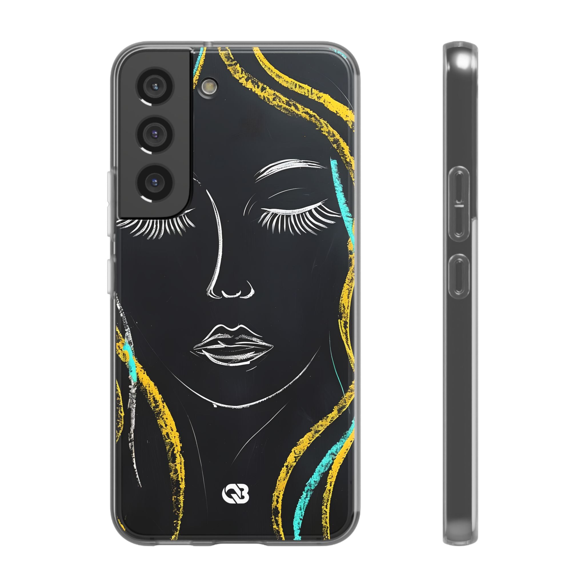 Obsidian Chalk Portrait · Soft Handyhülle für Samsung