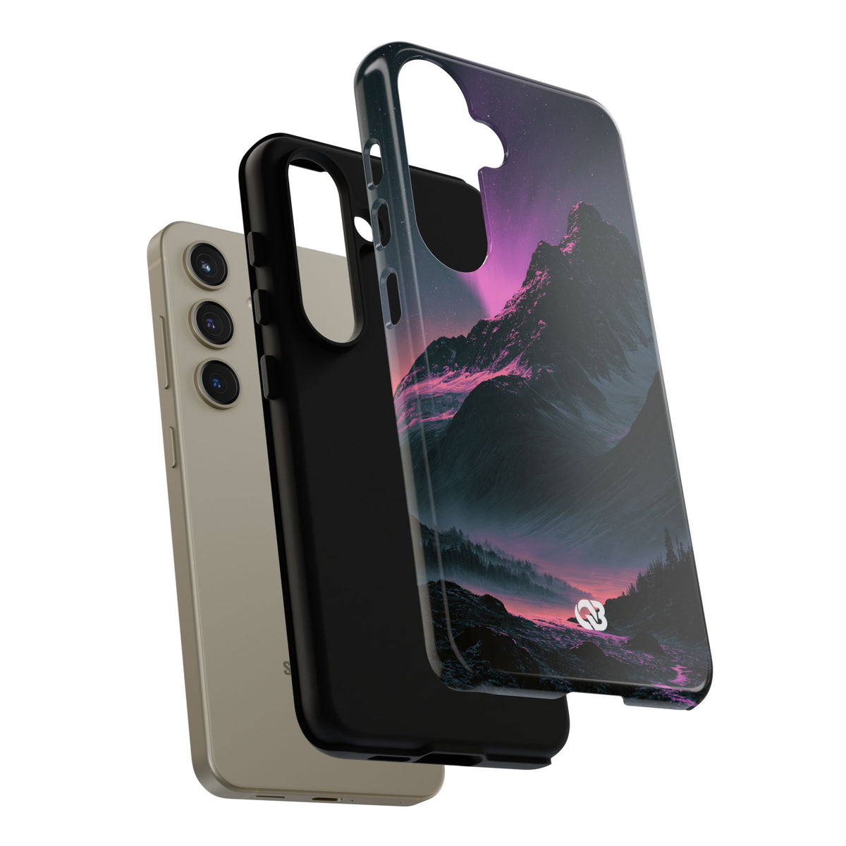 Arctic Aurora Summit · Tough Phone Case for Samsung · Black