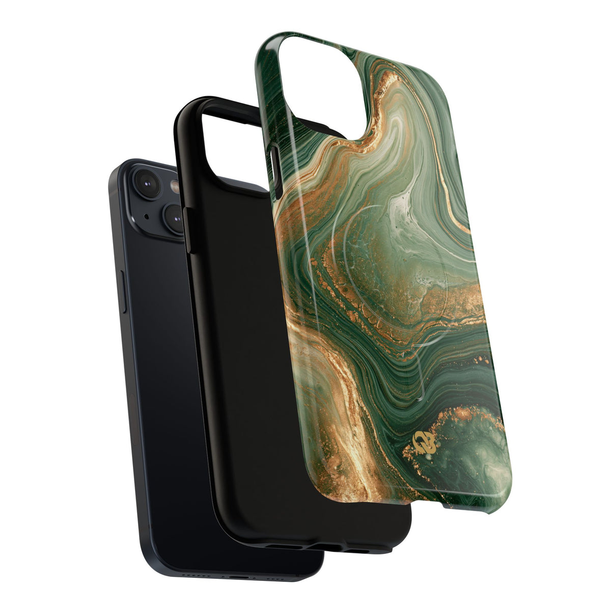 Jade Suminagashi · Tough 2.0 Magnetic Phone Case for iPhone · Green