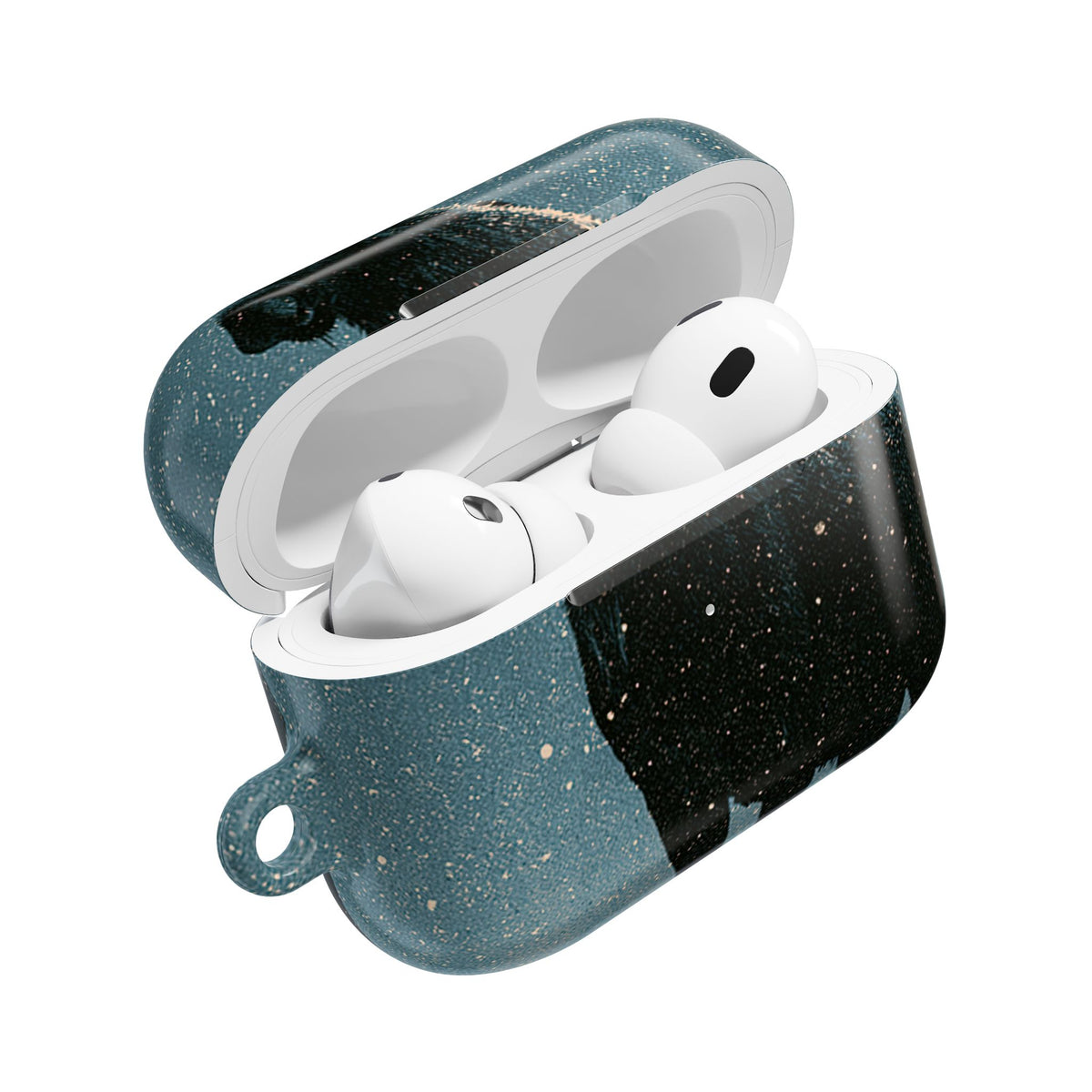 Nordic Boreal Moose · Hard Case for AirPods & AirPods Pro · Blue