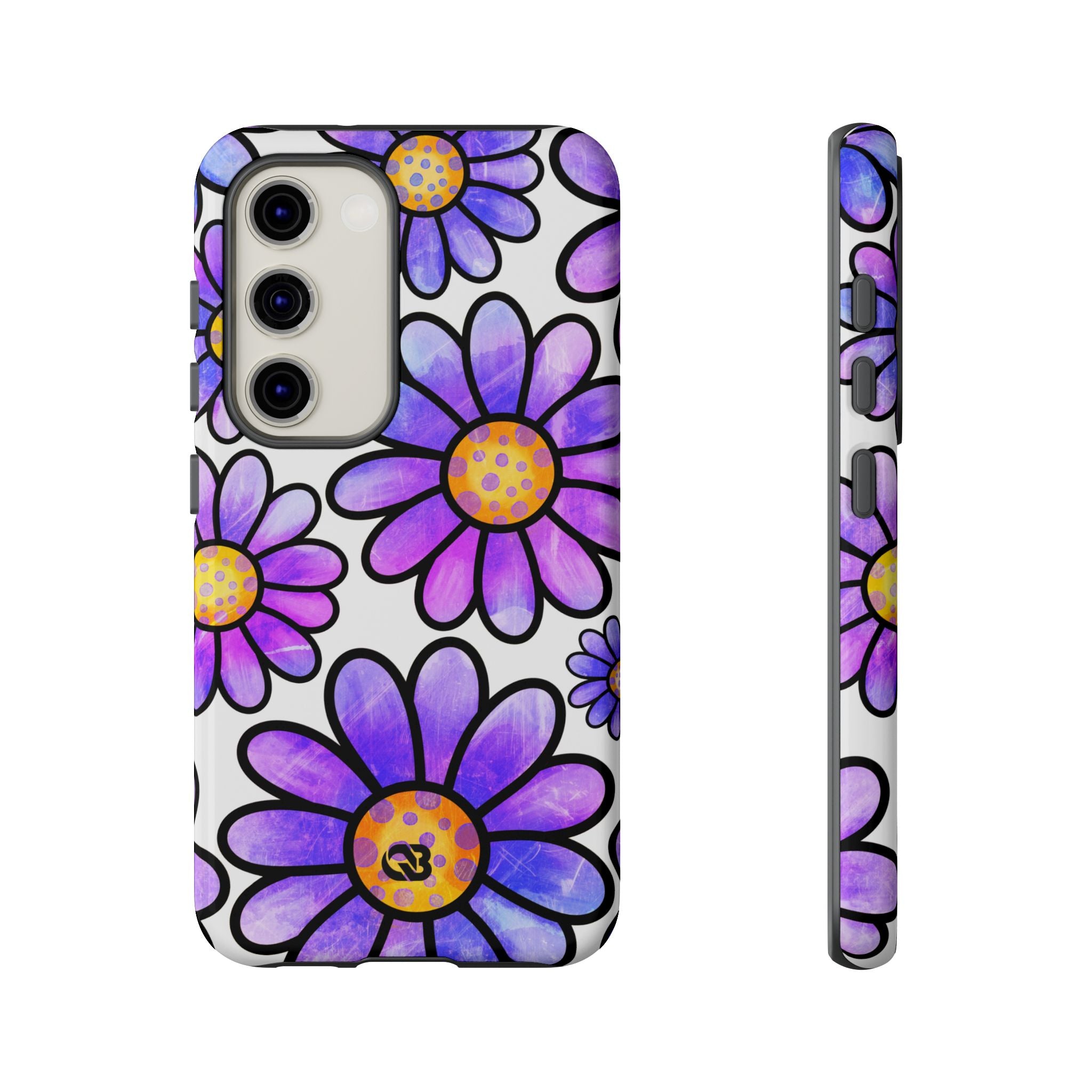 Violet Grunge Bloom · Tough Custodia per Samsung