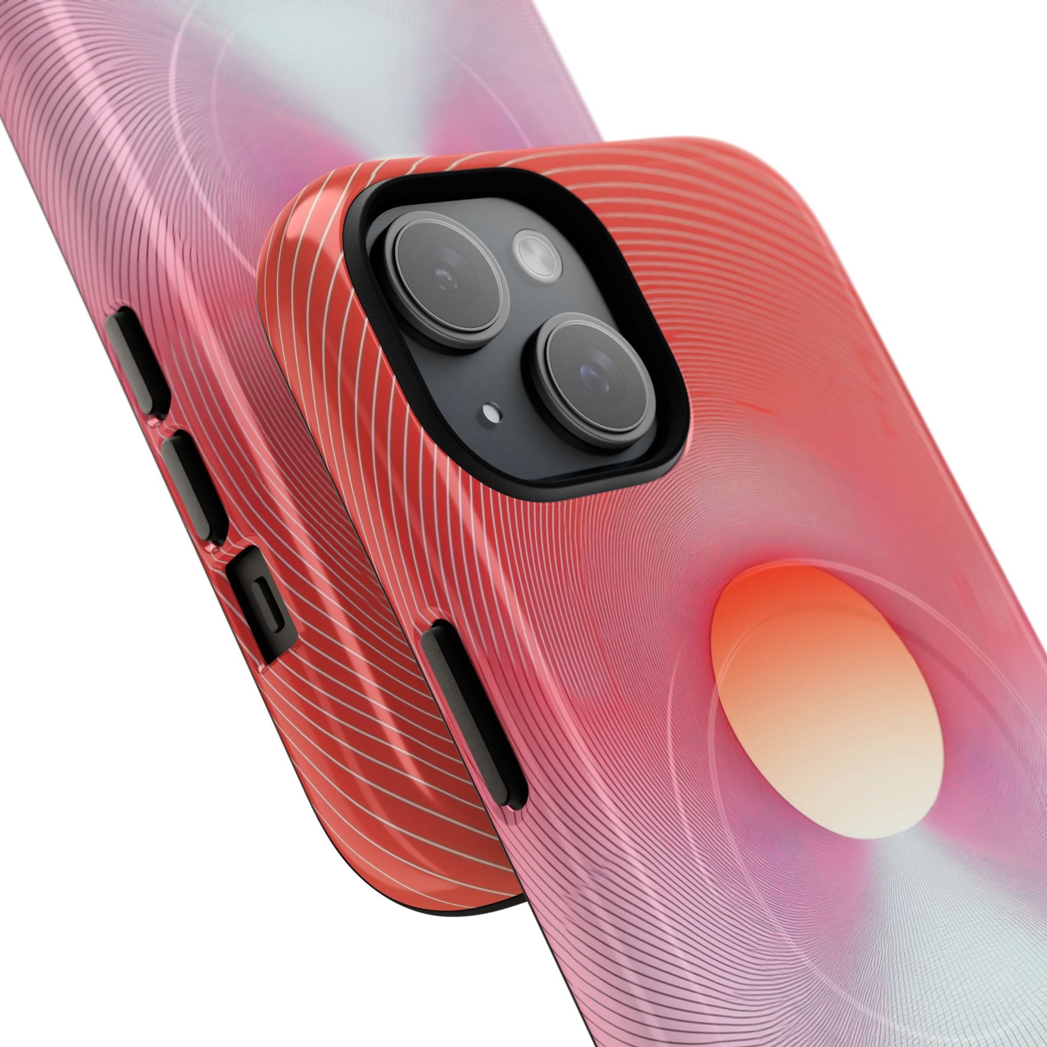 Orange Portal iPhone 15 Case - Tough+