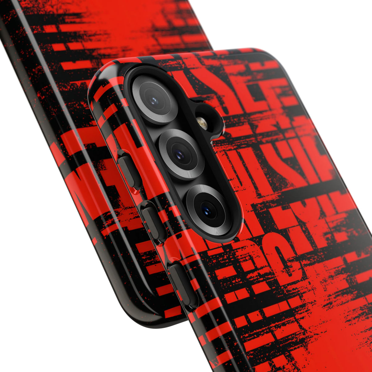 Crimson Redaction · Tough Phone Case for Samsung · Black