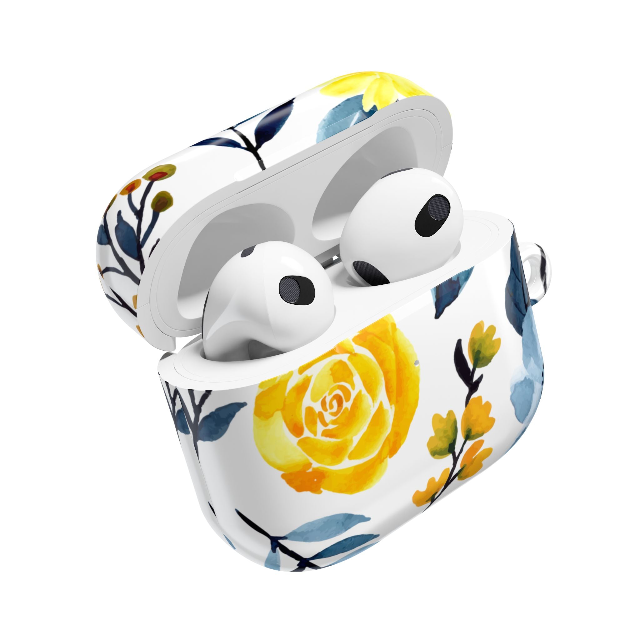 Yellow Blue Blossoms - AirPods Cover