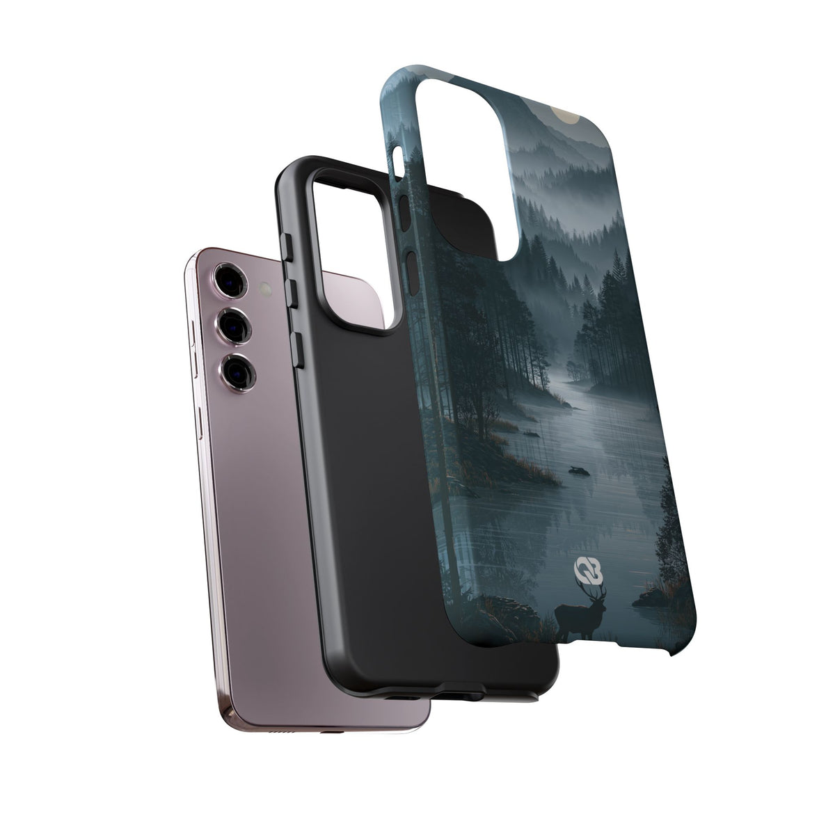 Silent Nordic Fjord · Tough Phone Case for Samsung · Blue