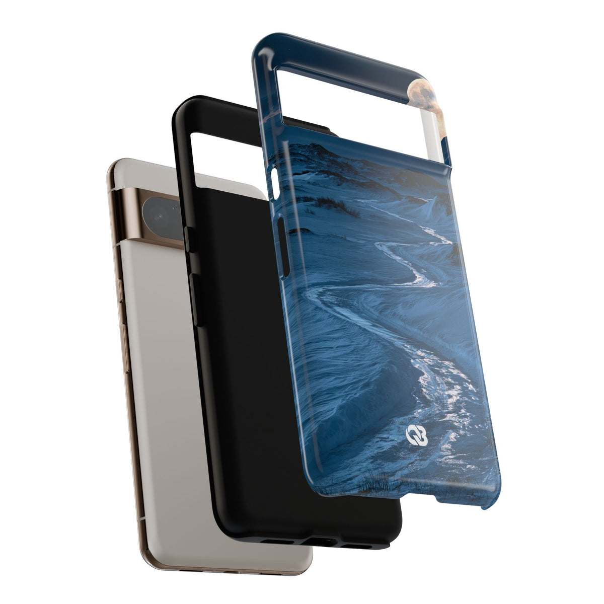 Arctic Moon Drift · Tough Phone Case for Pixel · Blue