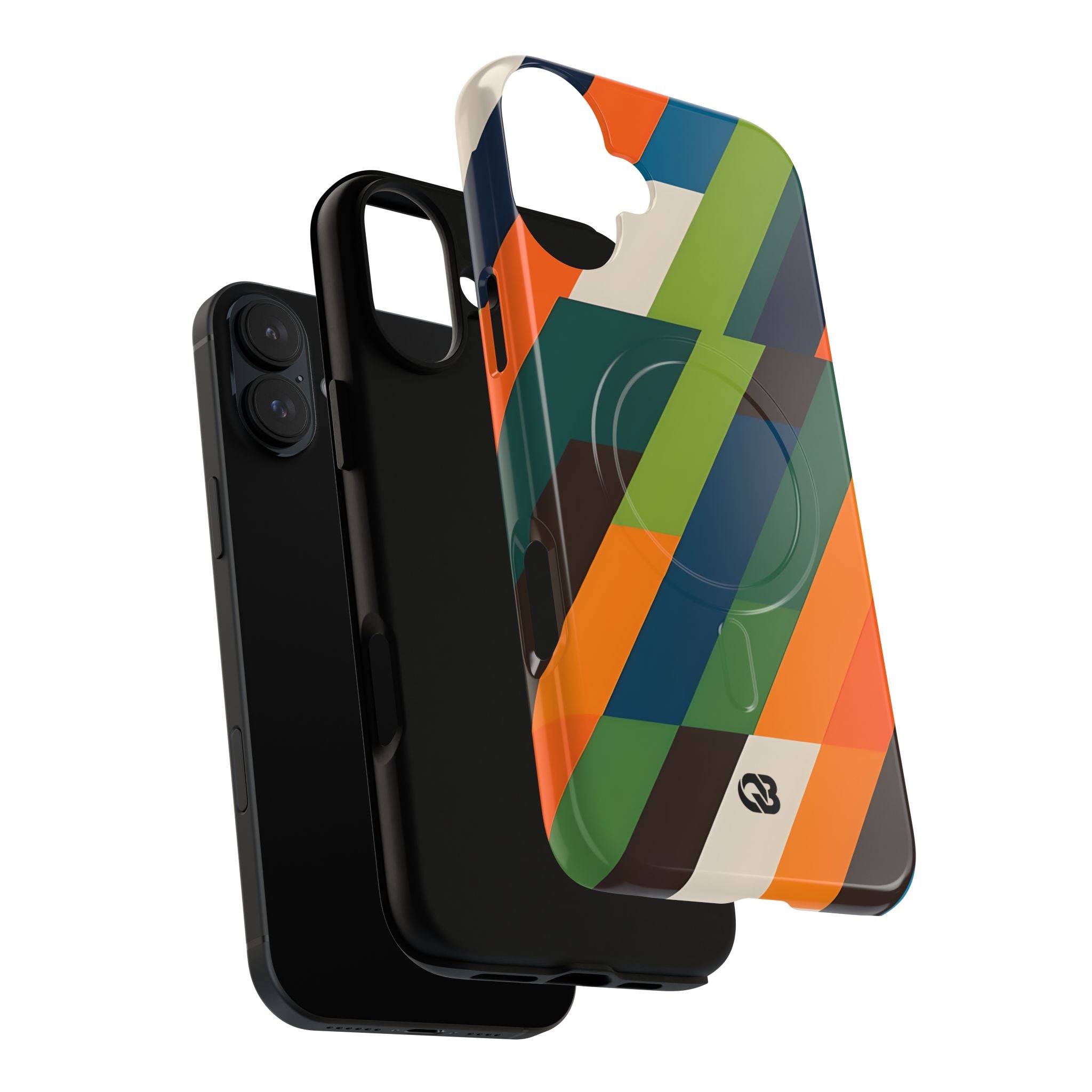 Angled Retro Mosaic · Tough+ Phone Case for iPhone · Magsafe