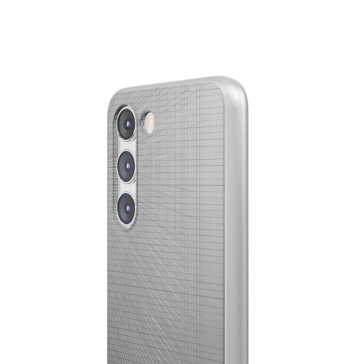 Grey Lite Phone Case for Samsung - Chrome Mesh Warp
