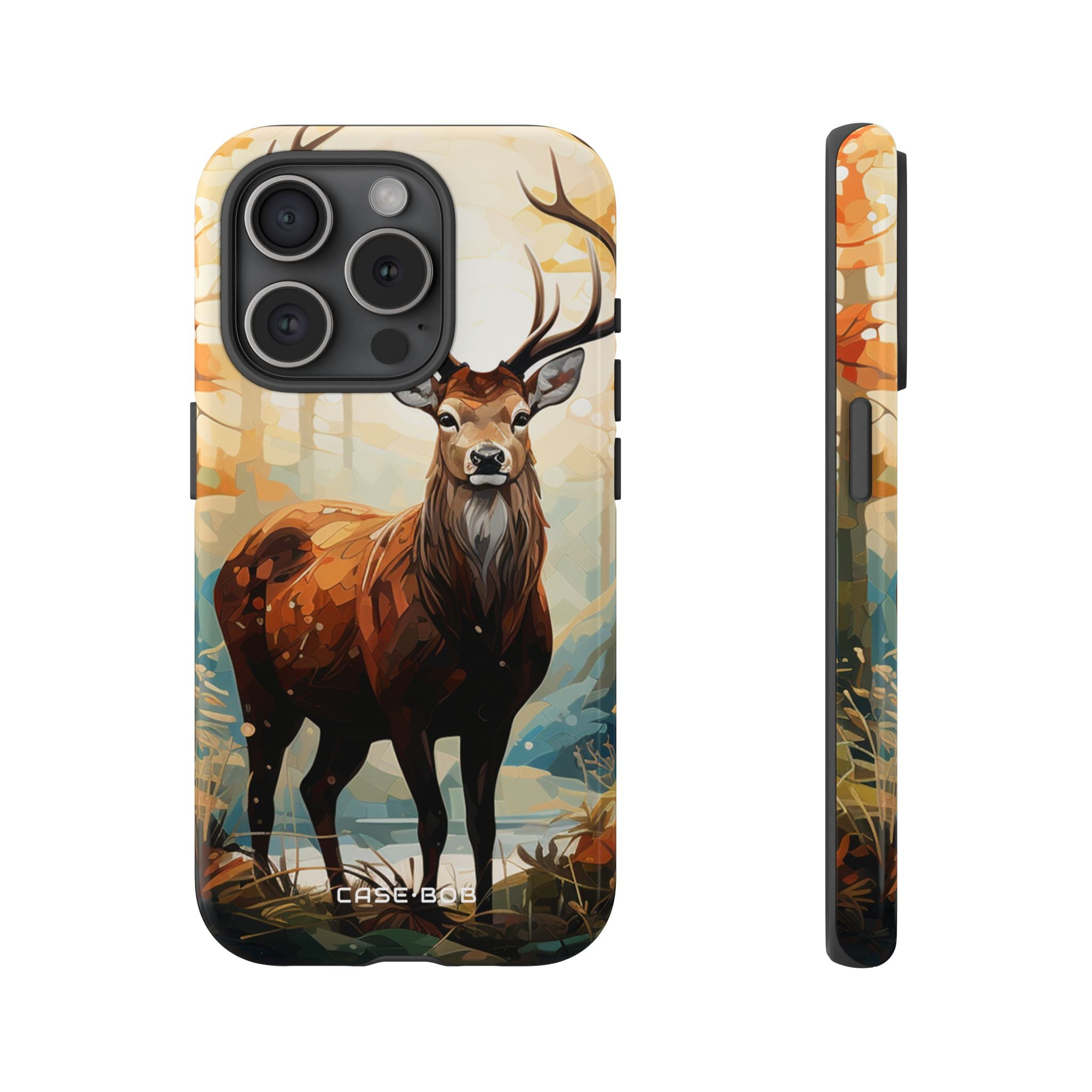Glowing Stag iPhone 15 Pro Case - Tough - CASE•BOB