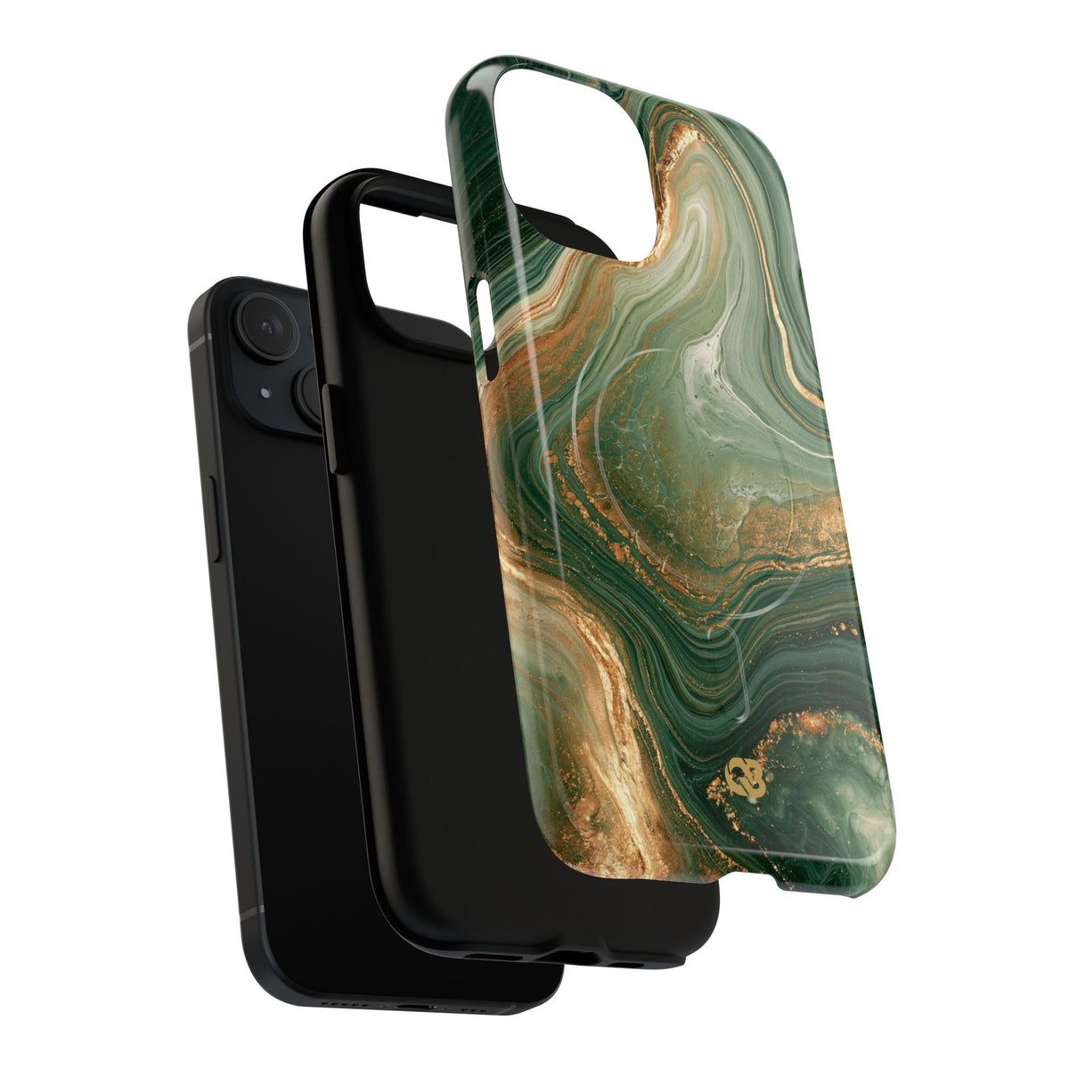 Jade Suminagashi · Tough 2.0 Magnetic Phone Case for iPhone · Green