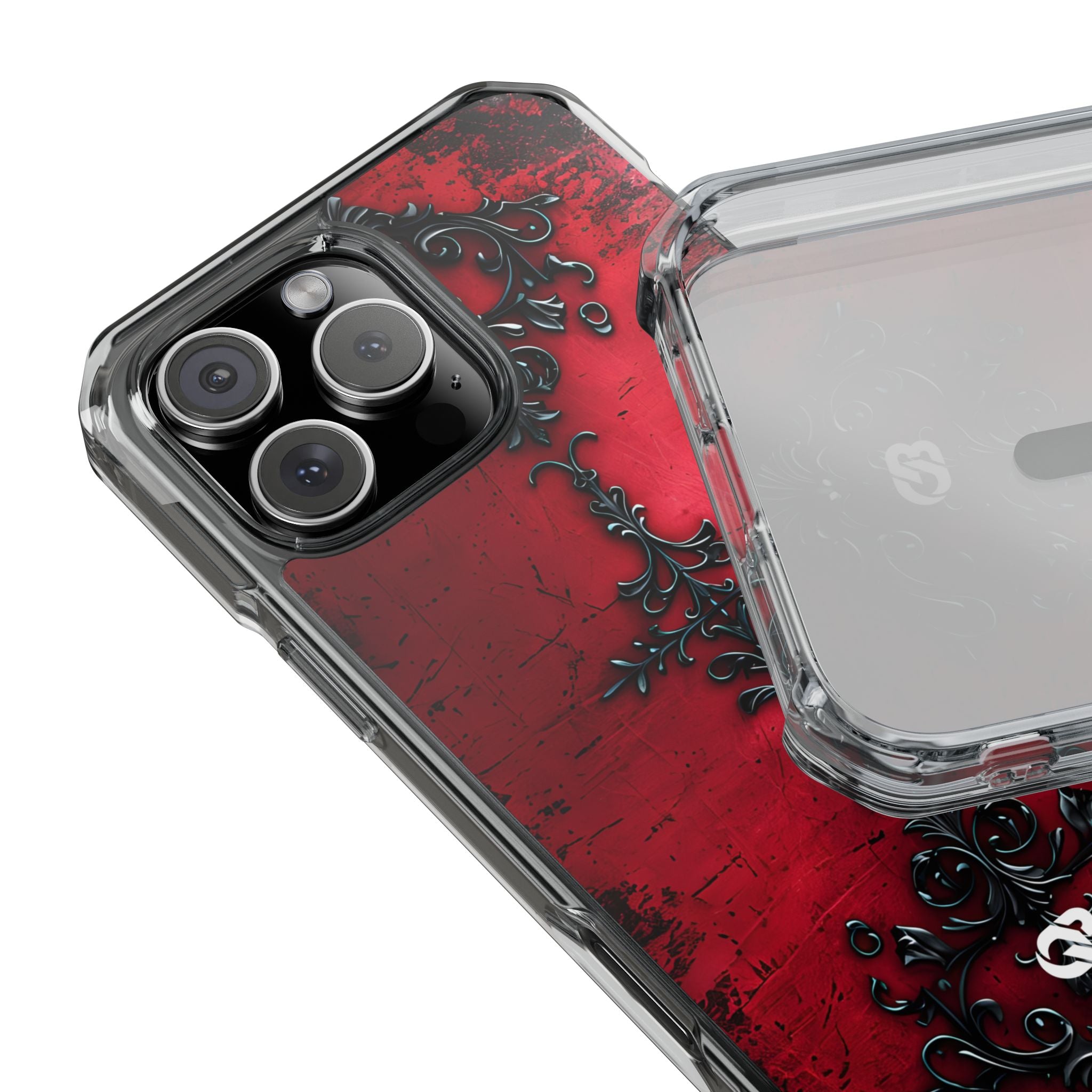 Crimson Gothic Filigree · Impact Phone Case for iPhone · Magsafe