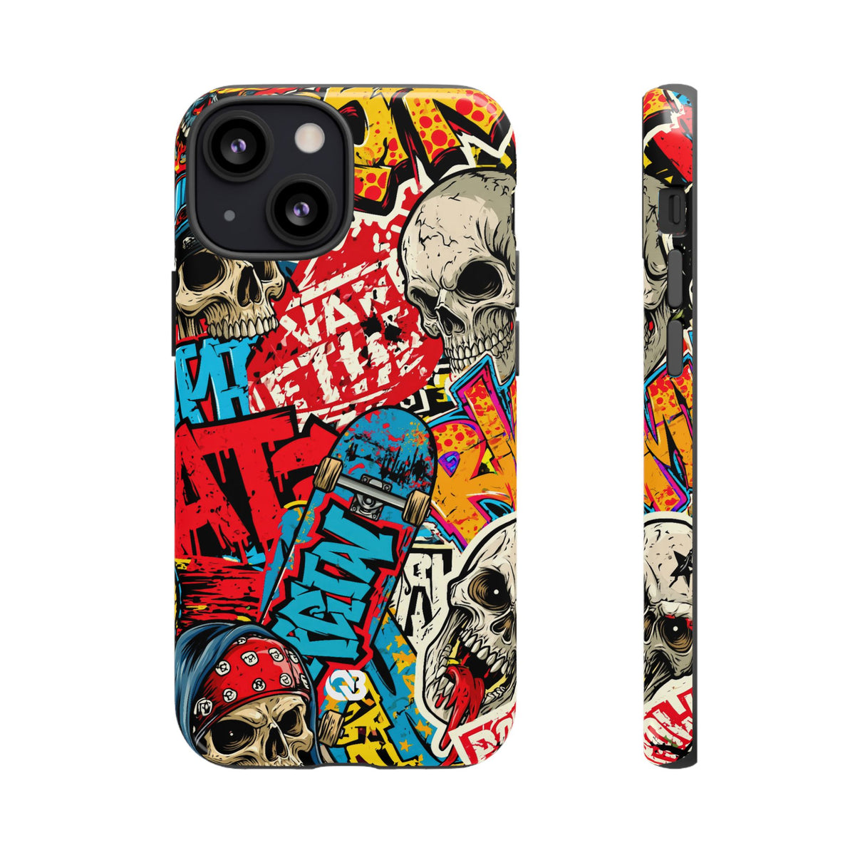 Skate Skull Riot · Tough Phone Case for iPhone · Red