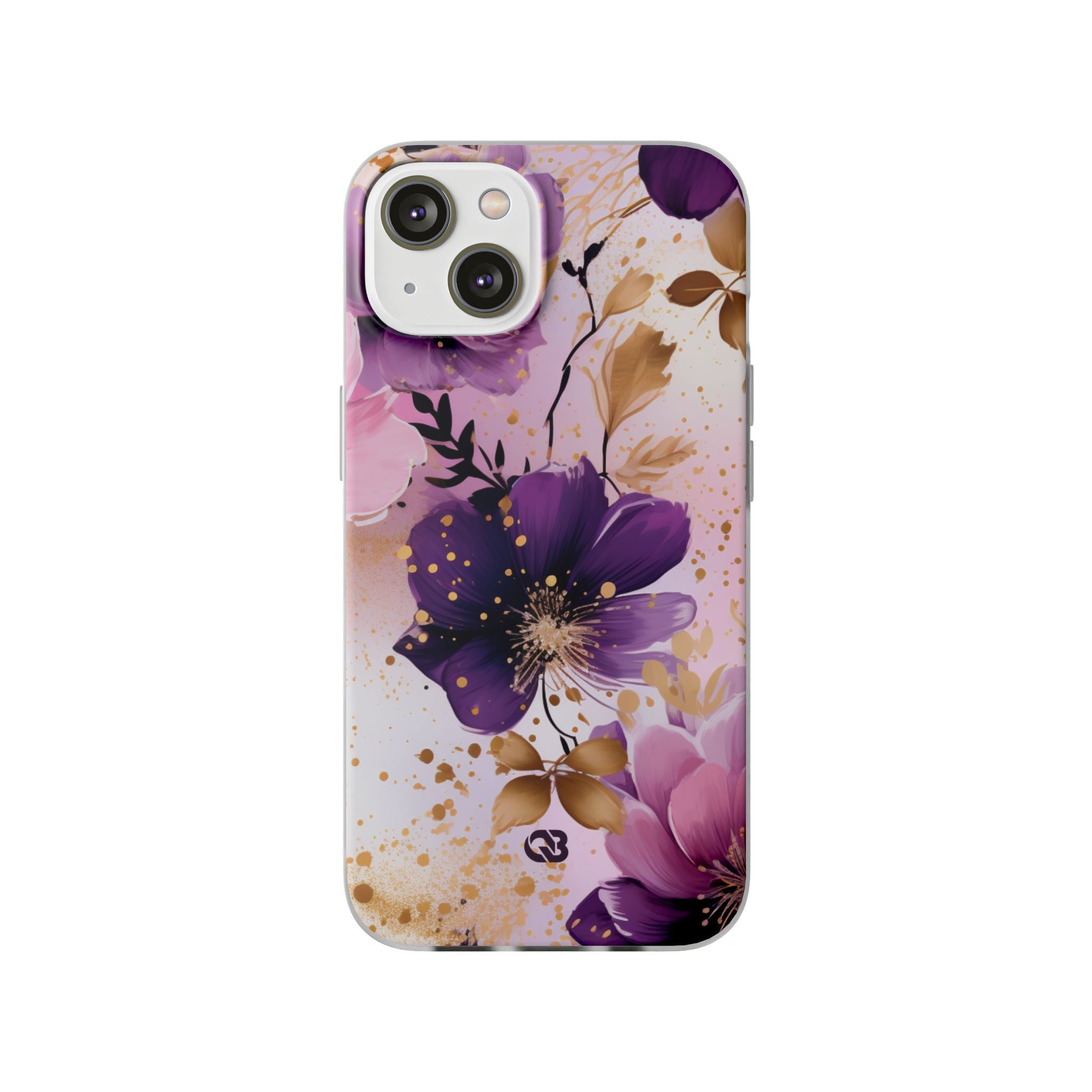 Gilded Violet Bloom · Soft Phone Case for iPhone