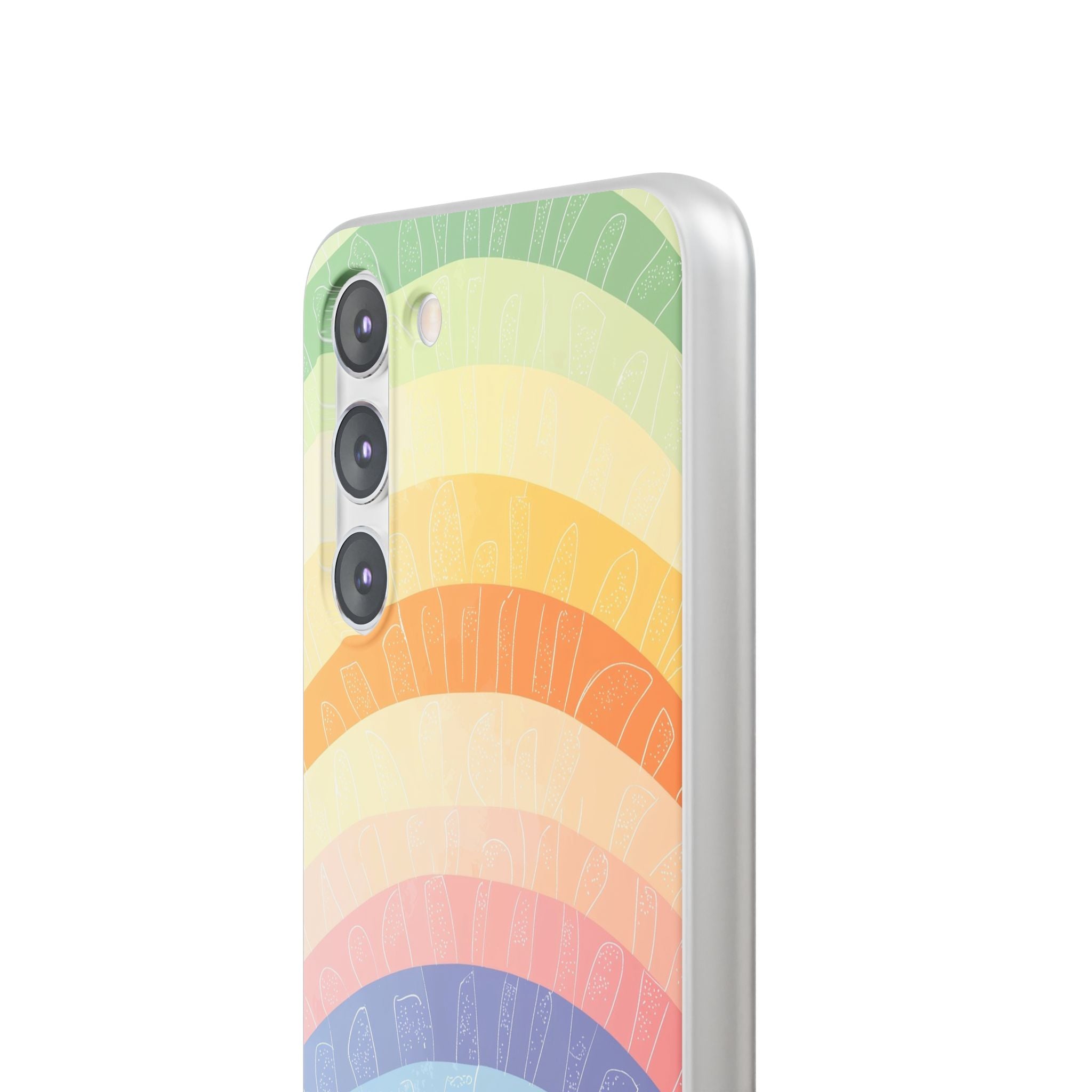 Pastell Regenbogen Bänder Samsung S23 Plus Case - Soft