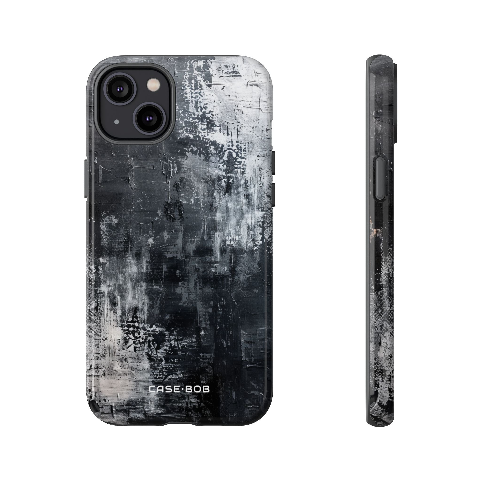 Textured Blackscape iPhone 14 Plus Case - Tough