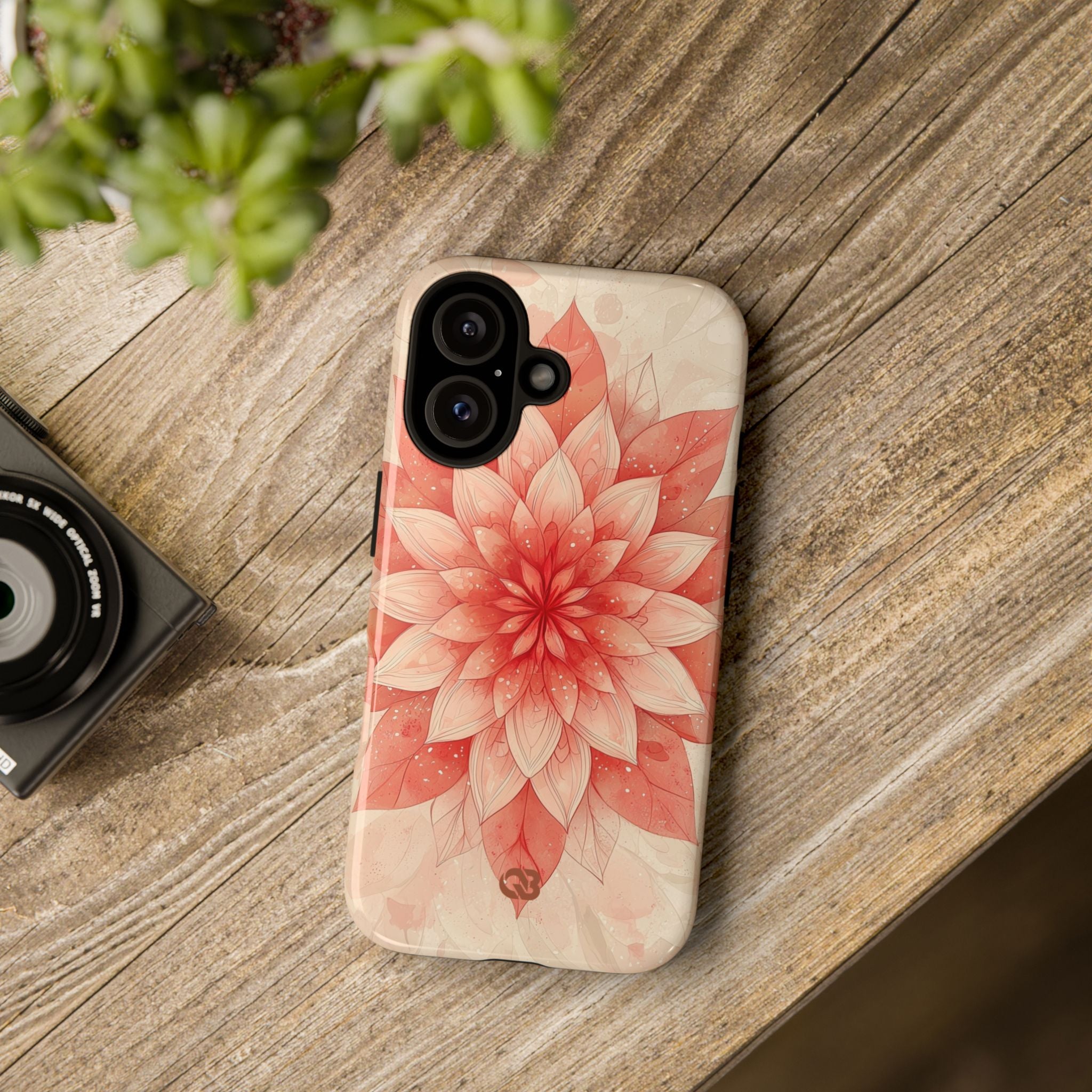 Coral Layered Bloom · Tough Handyhülle für iPhone