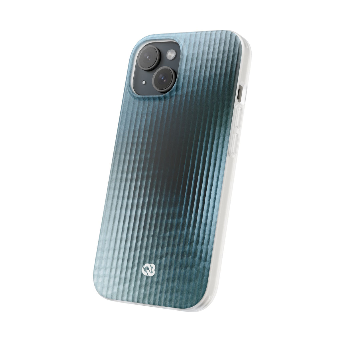 Blue Lite Phone Case for iPhone - Glacial Reeded Glass