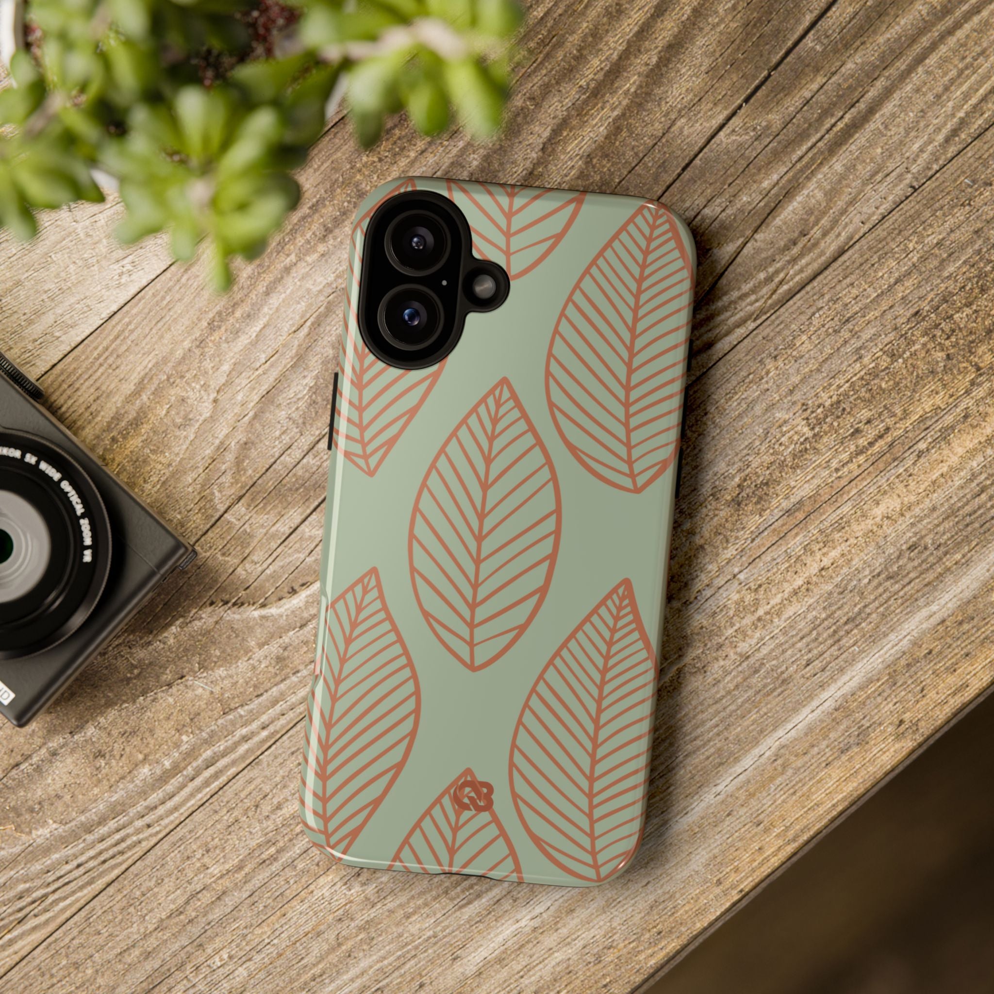 Sage Earth Leaves · Tough Phone Case for iPhone