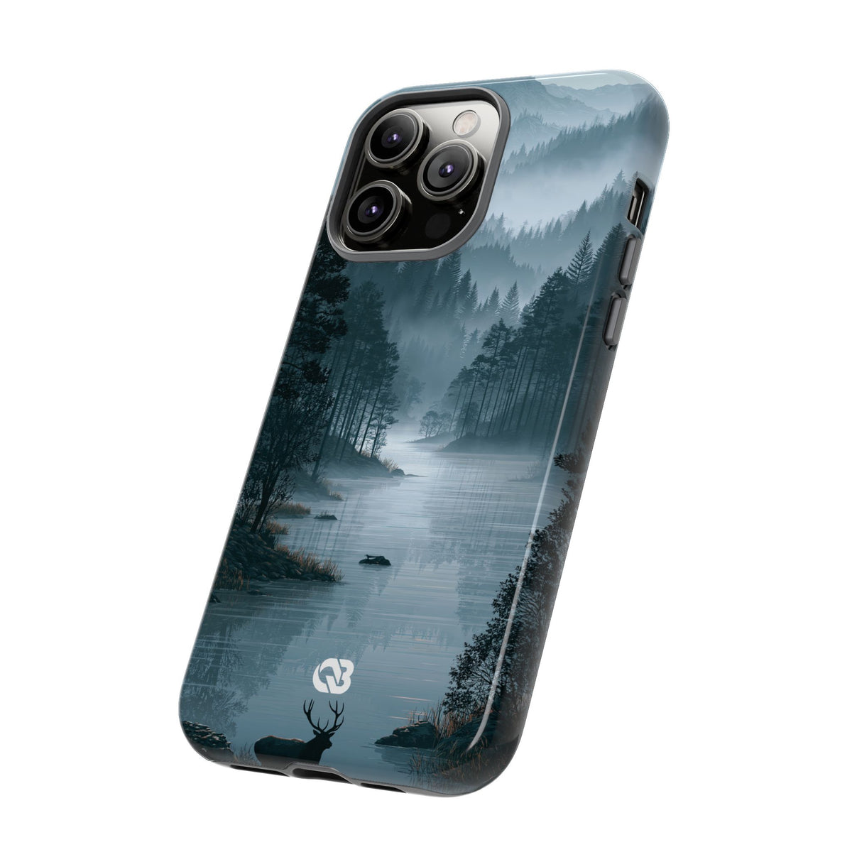 Silent Nordic Fjord · Tough Phone Case for iPhone · Blue