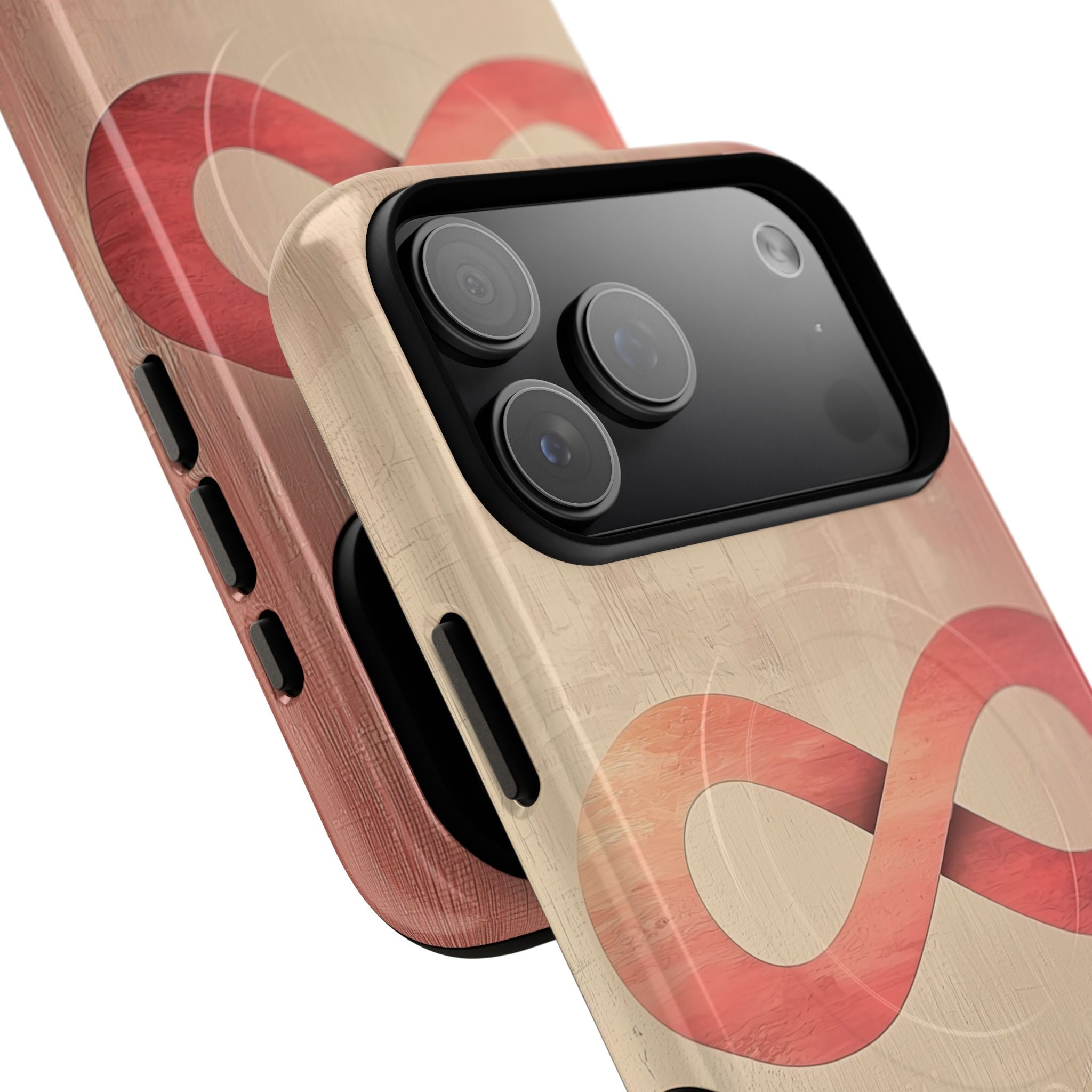 Terracotta Infinity Stroke · Tough+ Magsafe