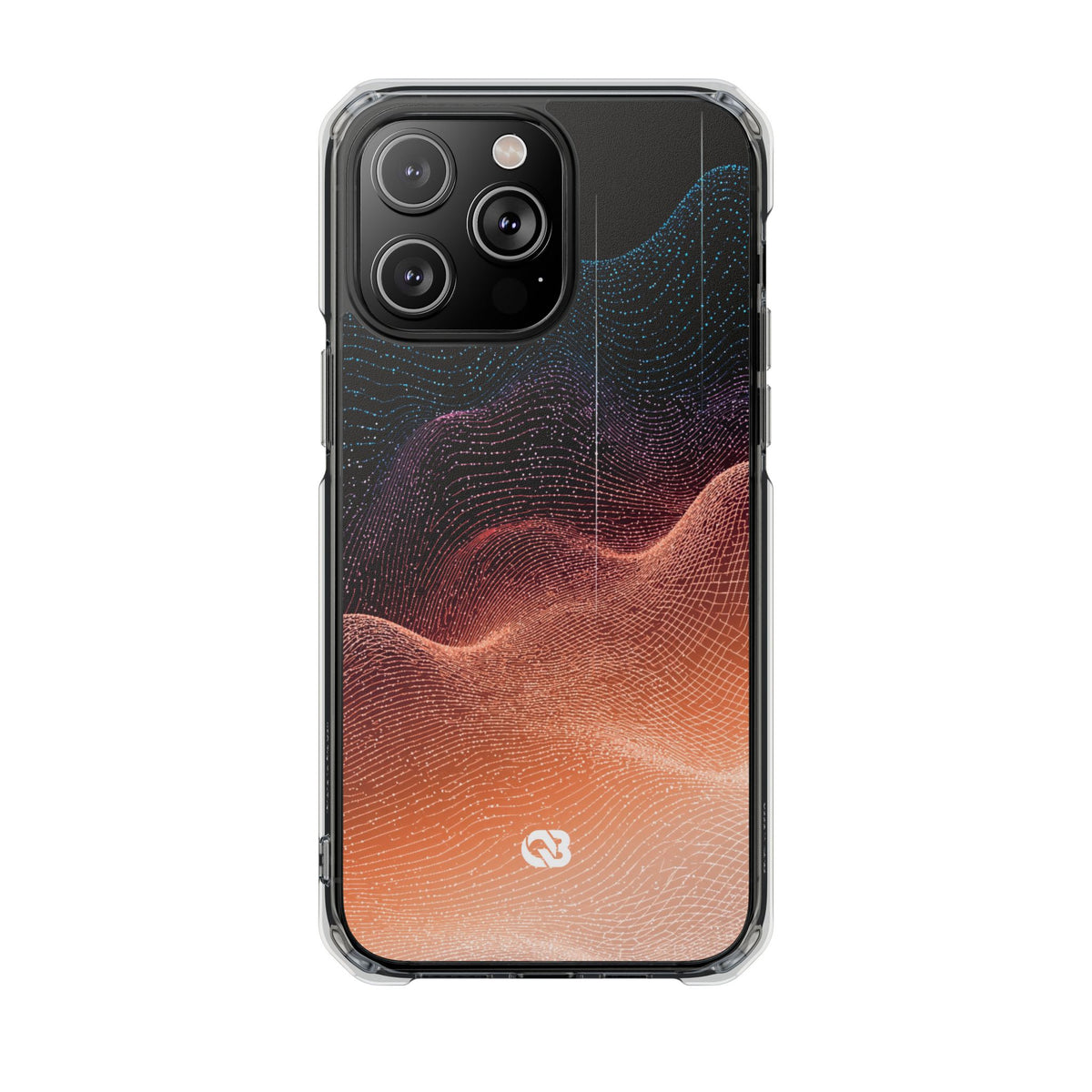 Spectral Elevation · Clear Impact Magnetic Phone Case for iPhone · Orange