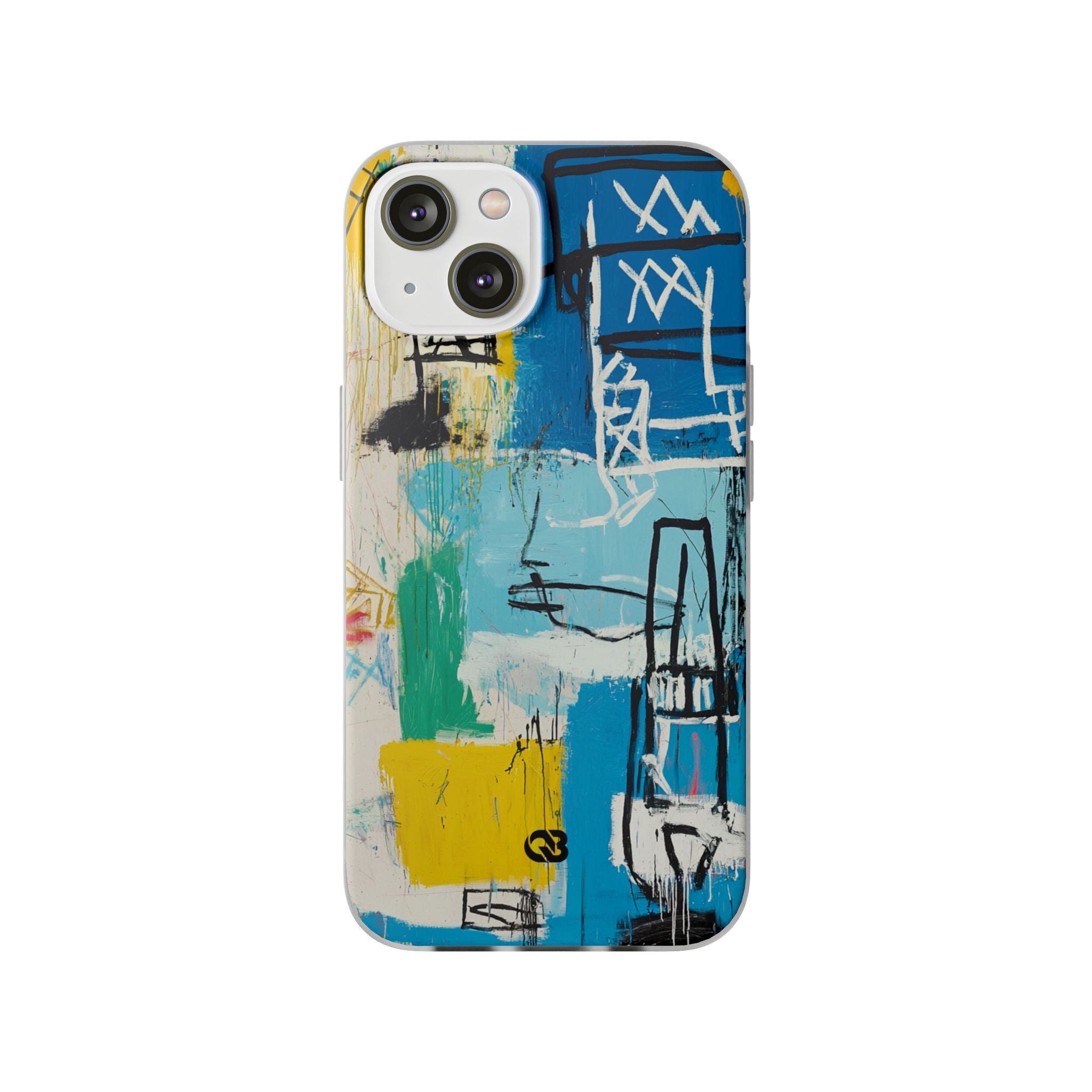 Azure Urban Scribble · Soft Phone Case for iPhone