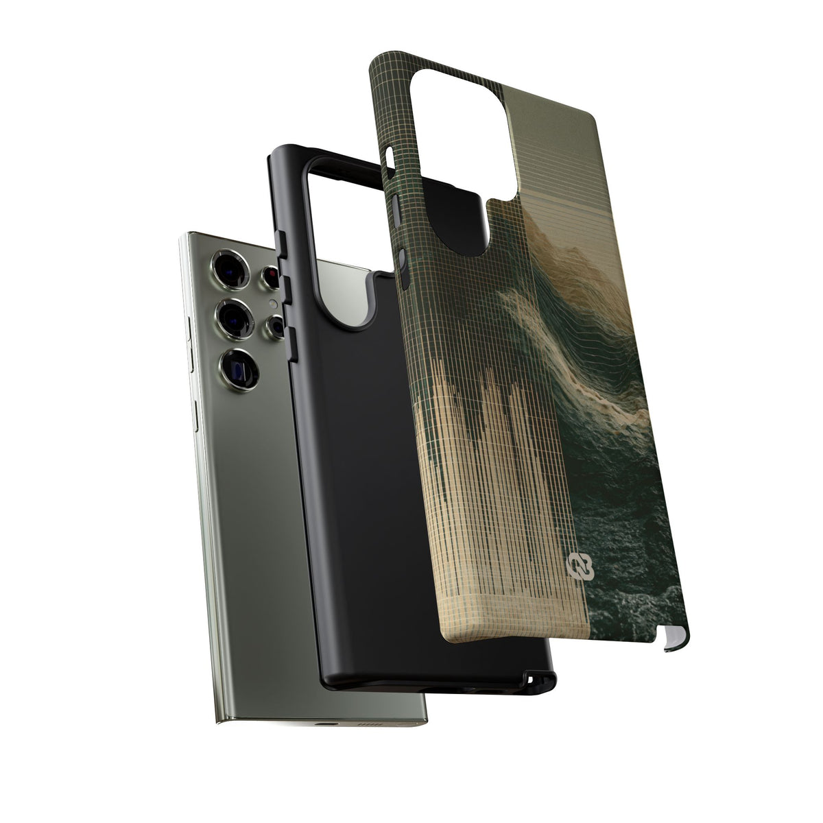 Orbital Topography · Tough Phone Case for Samsung · Green
