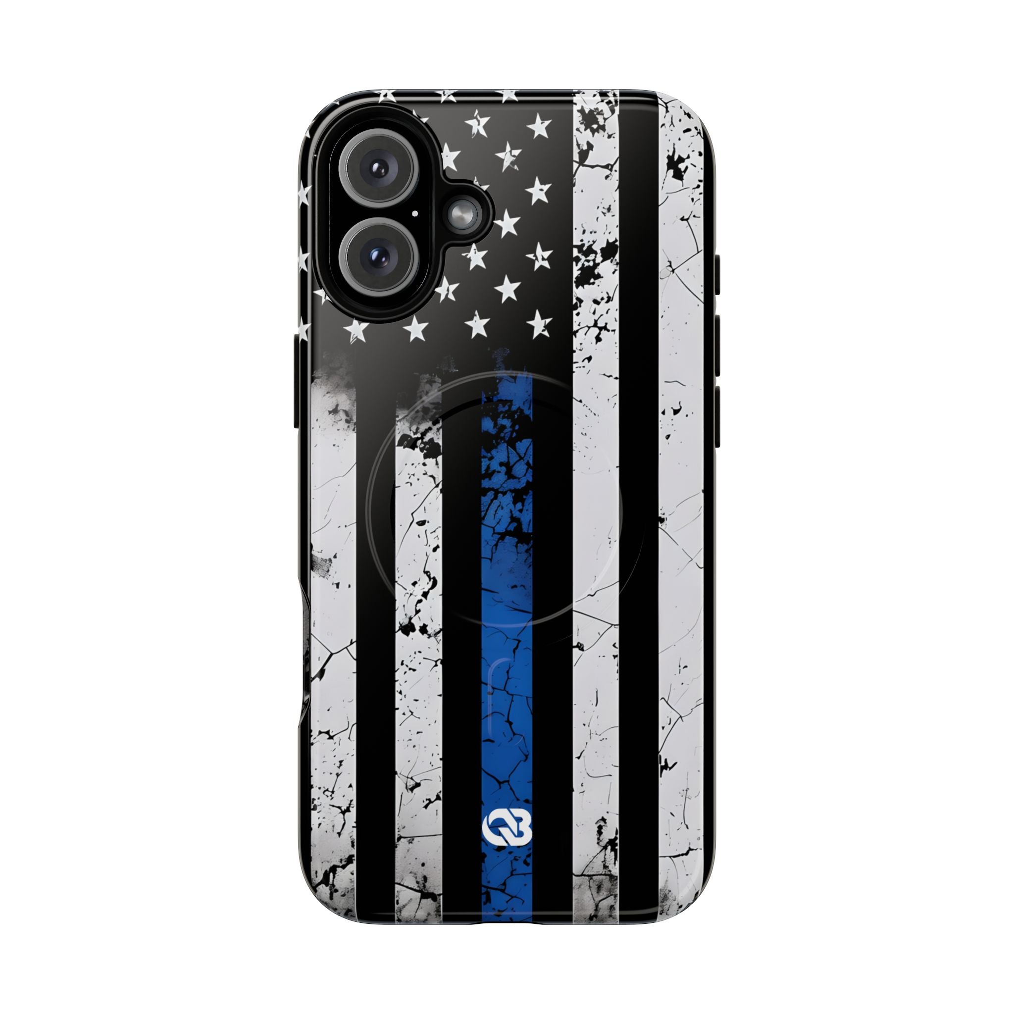 Gritty Cobalt Flag · Tough+ Phone Case for iPhone · Magsafe