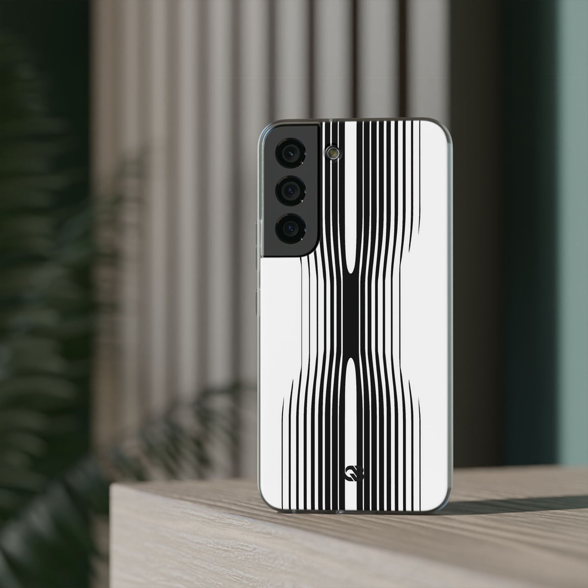 White Lite Phone Case for Samsung - Kinetic Mono Distortion