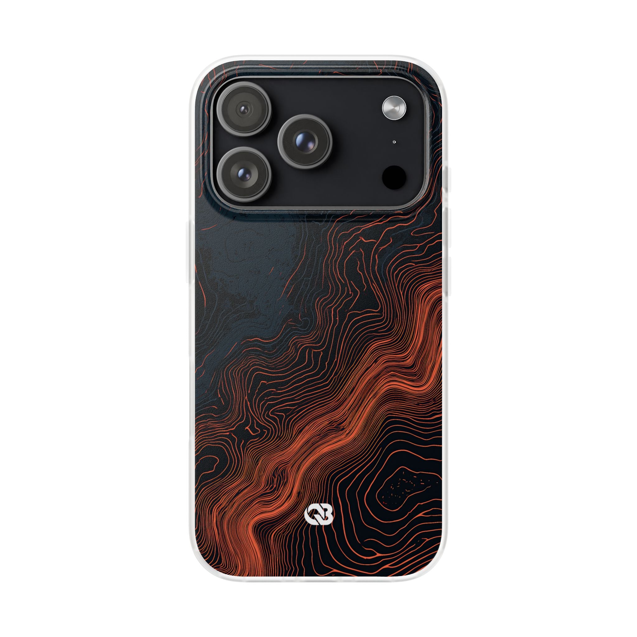 Black Lite Phone Case for iPhone - Volcanic Basalt Map