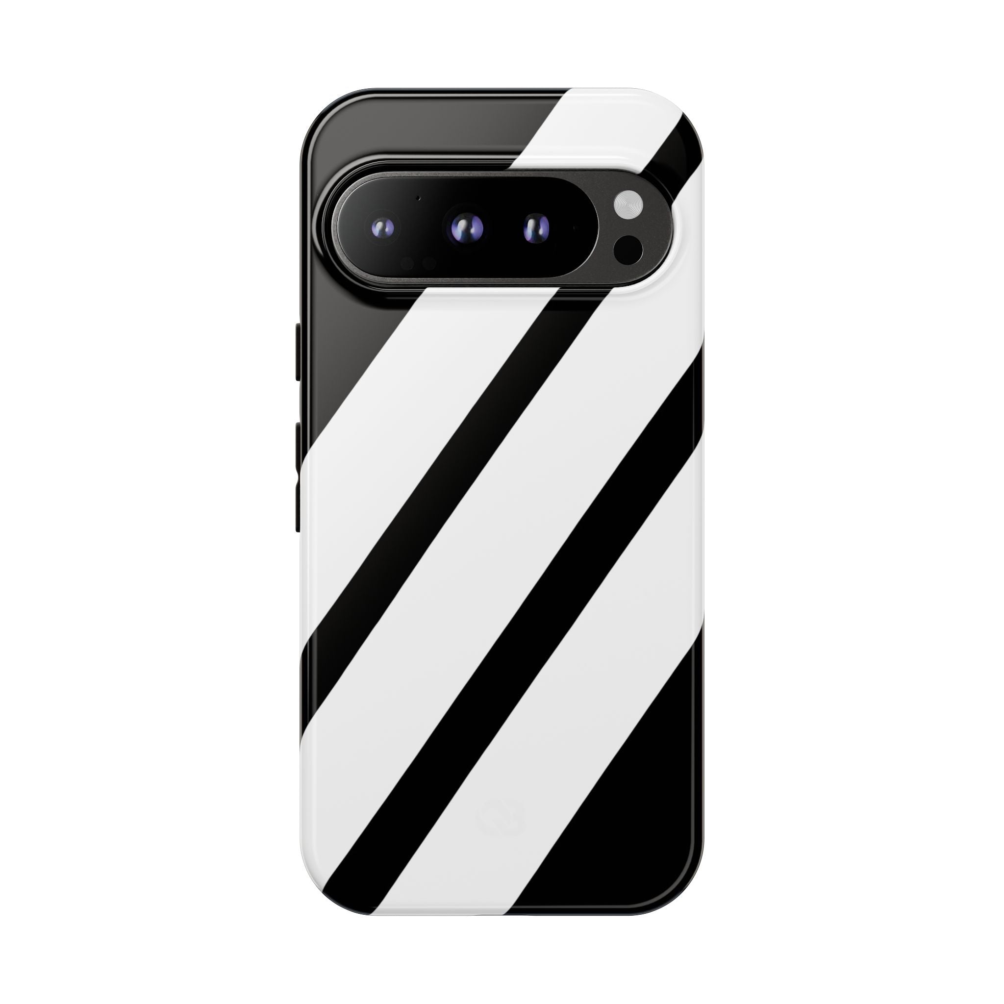 Obsidian White Bars · Tough etui na telefon dla Google Pixel