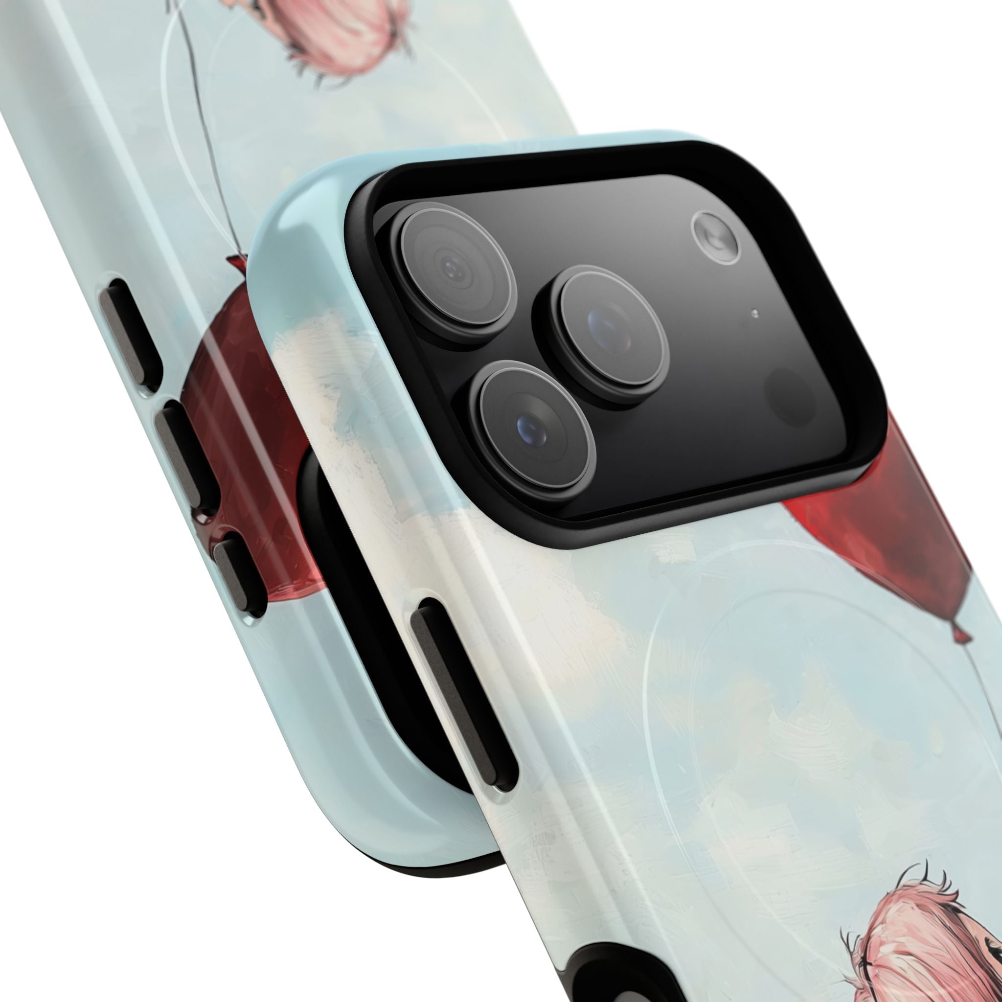 Heart Balloon Glow iPhone 17 Pro Case - Tough+ - CASE•BOB