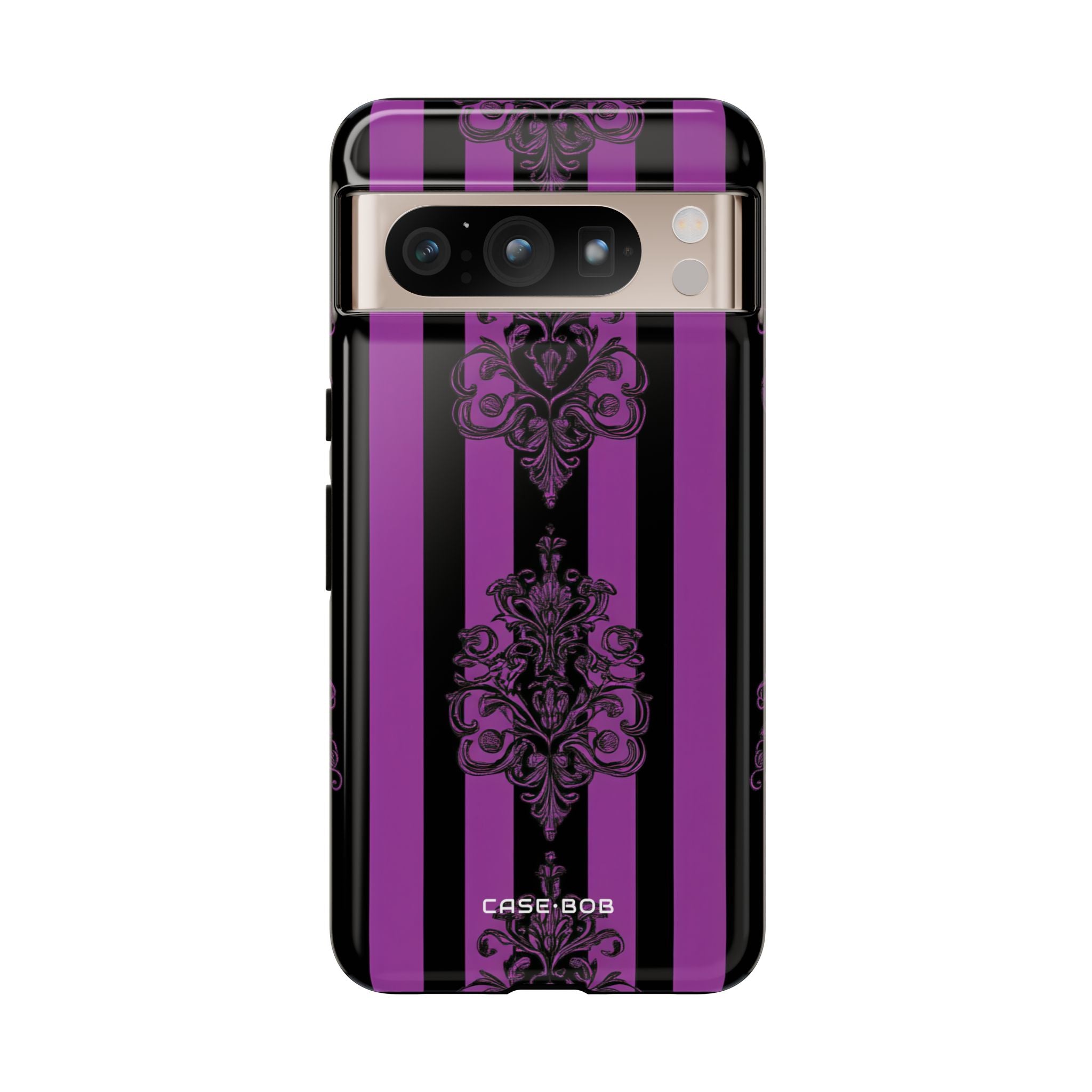 Damask Elegance Purple Google Pixel 8 Pro Case - Tough