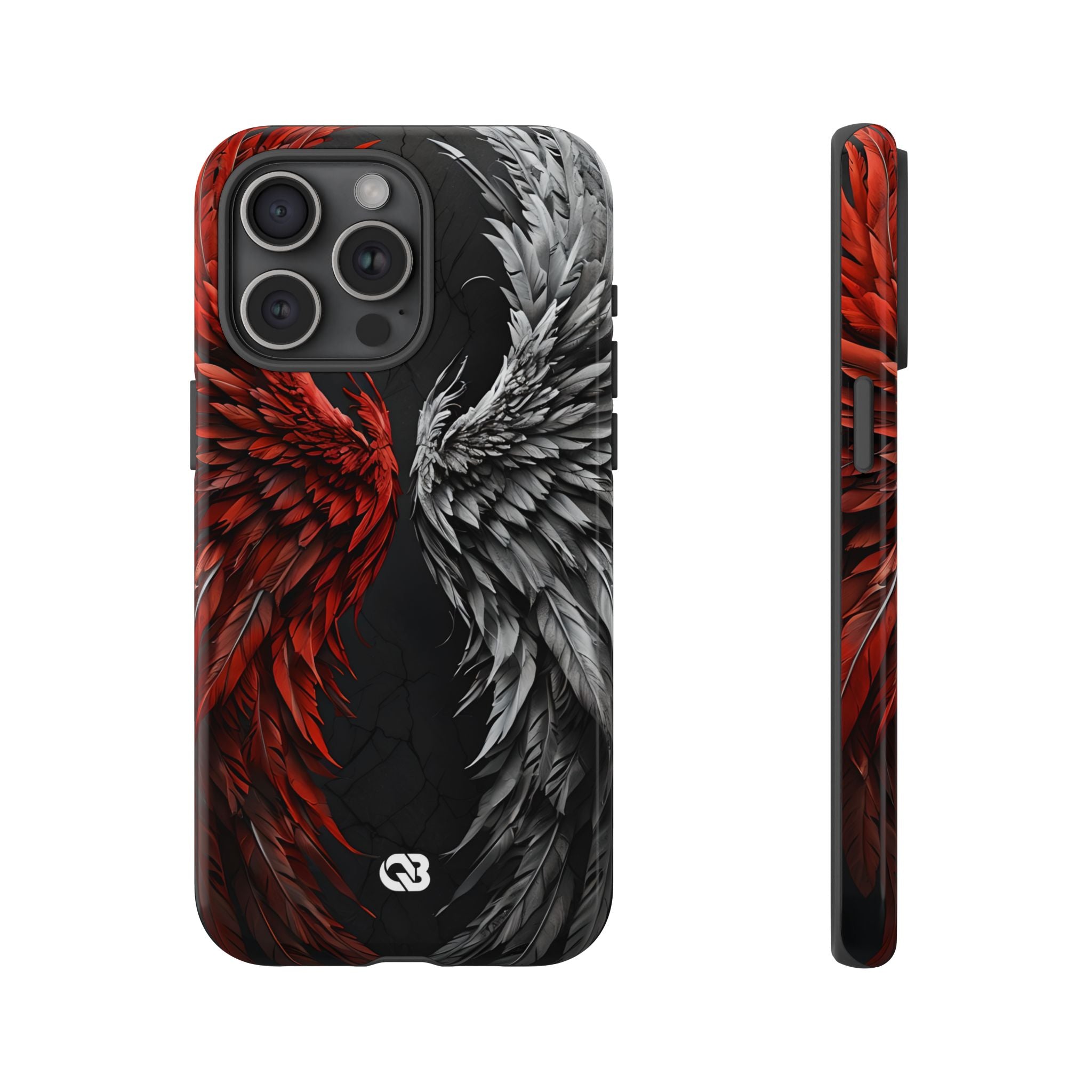 Split Crimson Wing · Tough Phone Case for iPhone