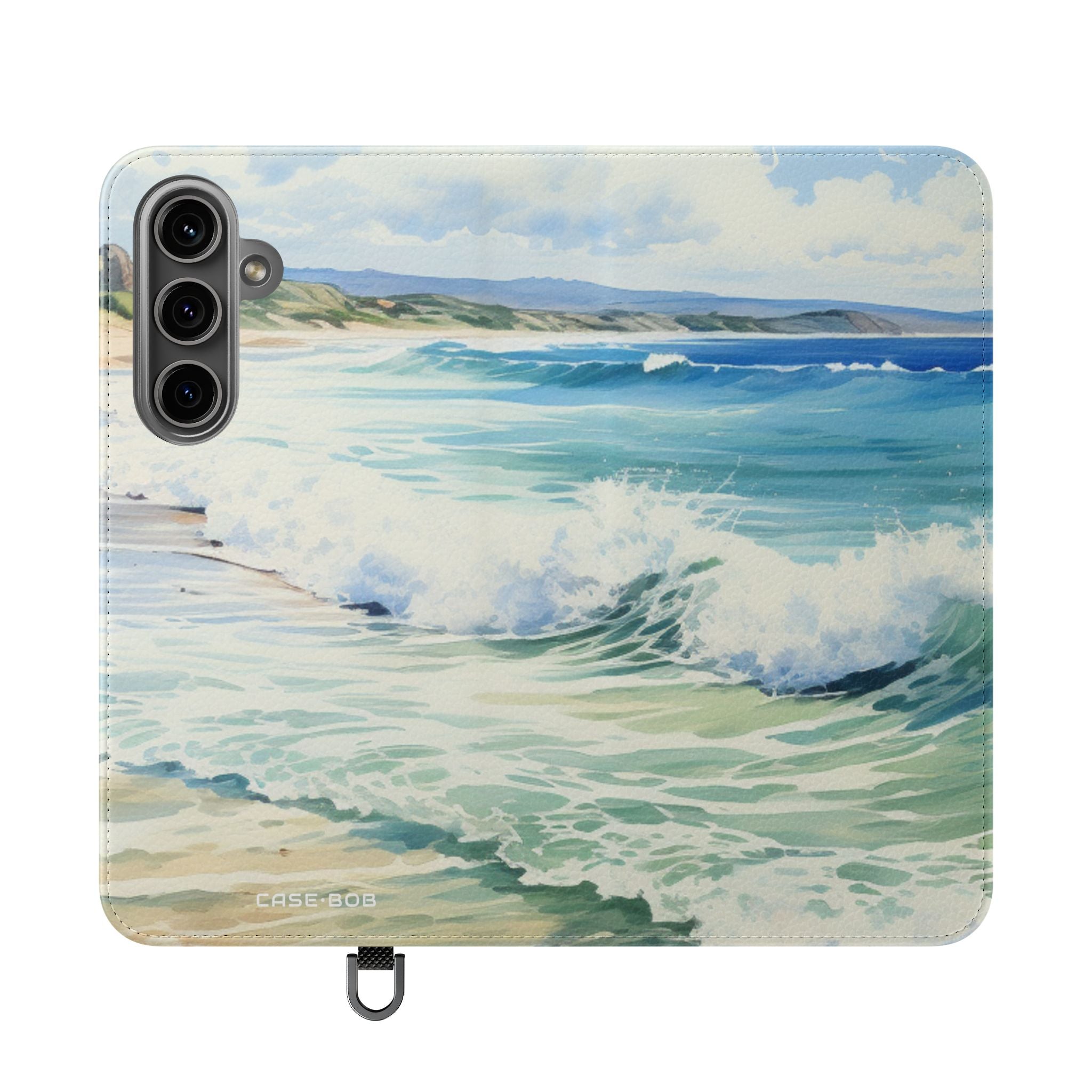 Foaming Blue Waves - Samsung S24 Plus Case - Wallet
