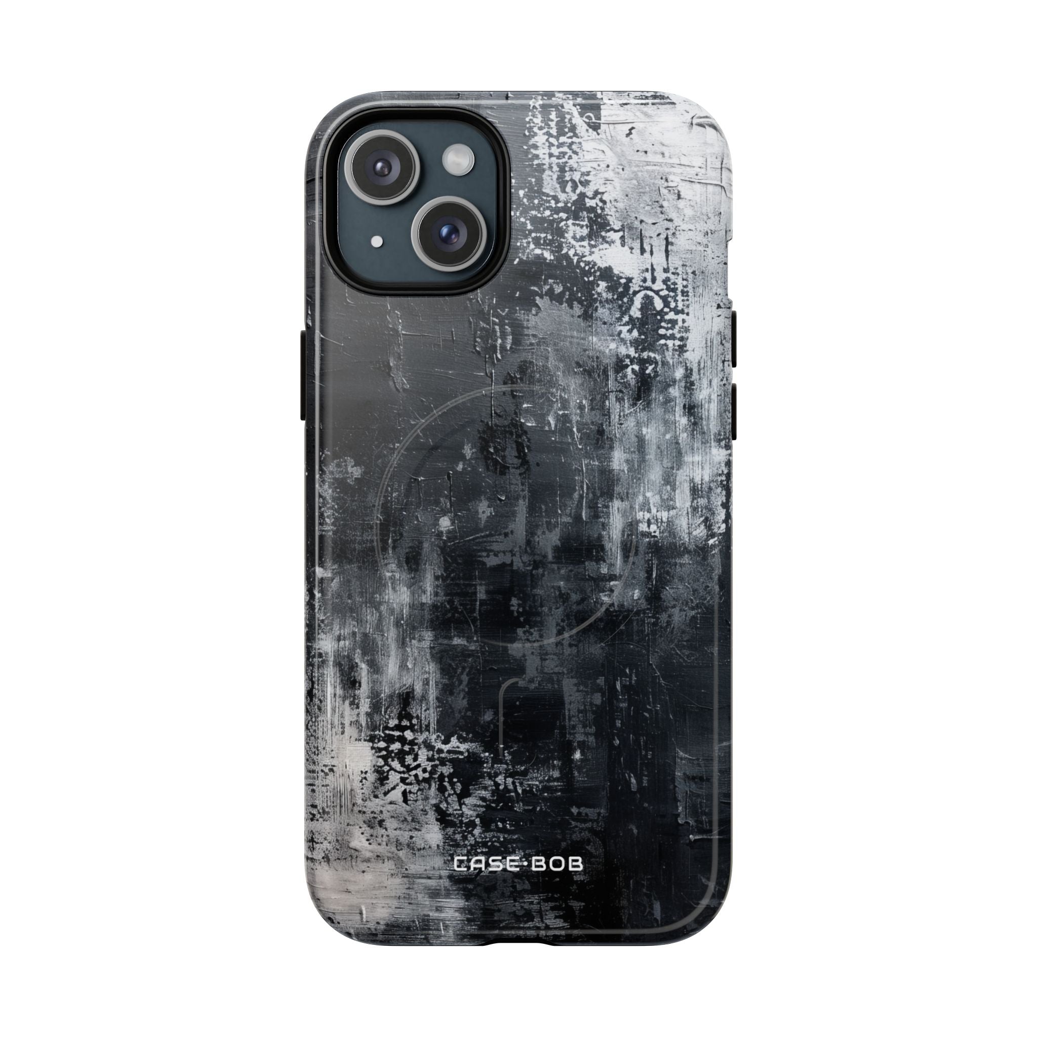 Textured Blackscape iPhone 15 Plus Case - Tough+
