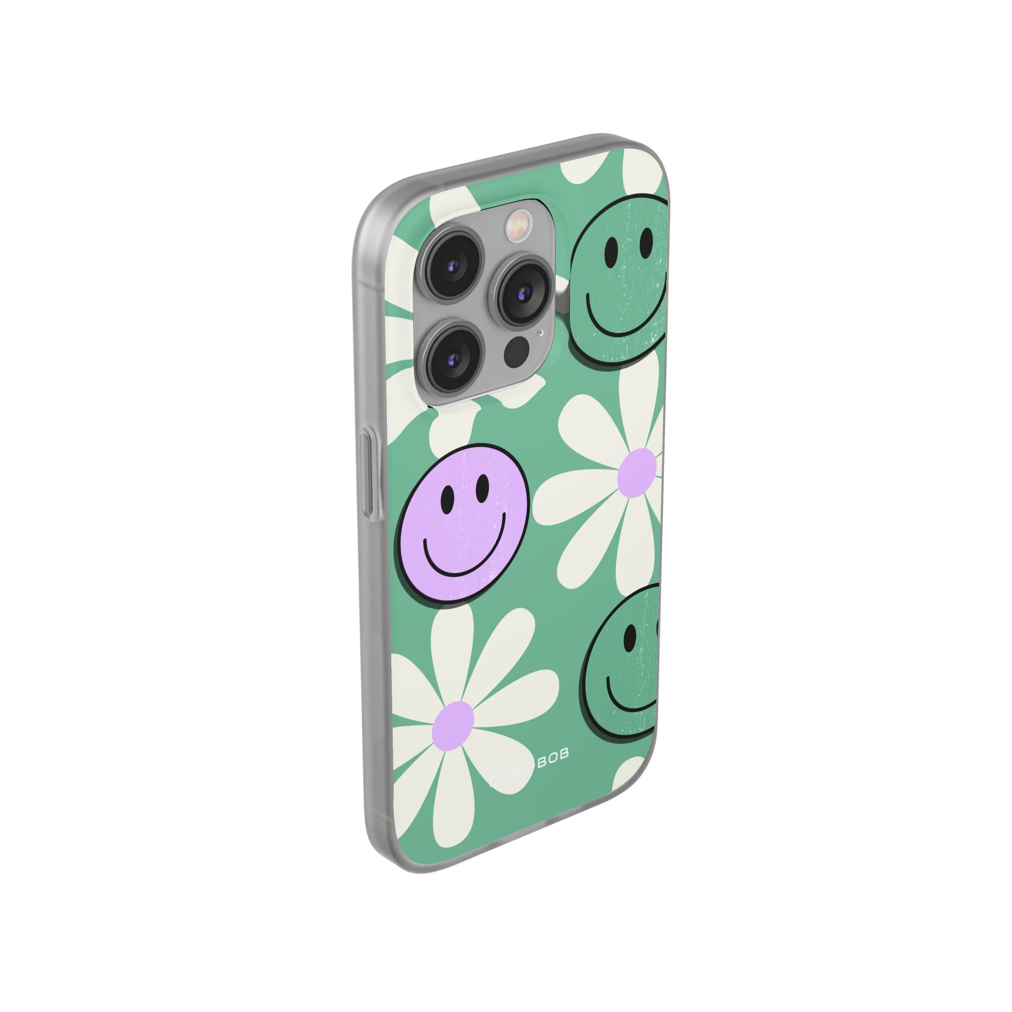 Smiley Daisy Glow iPhone 14 Pro Case - Soft
