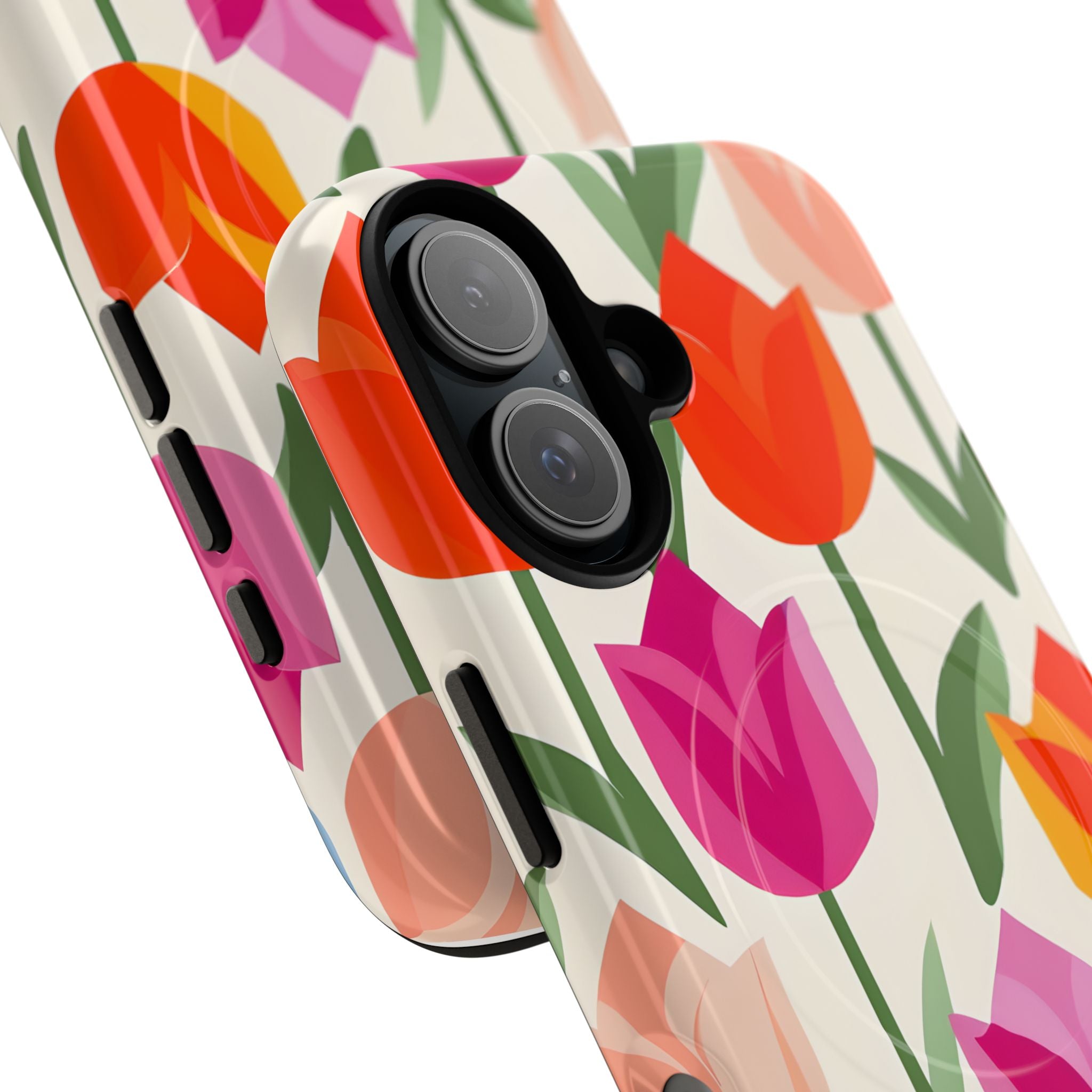 Vibrant Petal Grid · Tough+ Handyhülle für iPhone · Magsafe