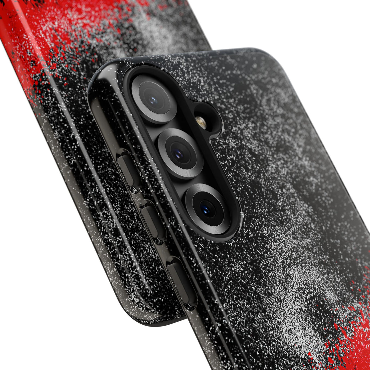 Crimson Noir Drip · Tough Phone Case for Samsung · Black