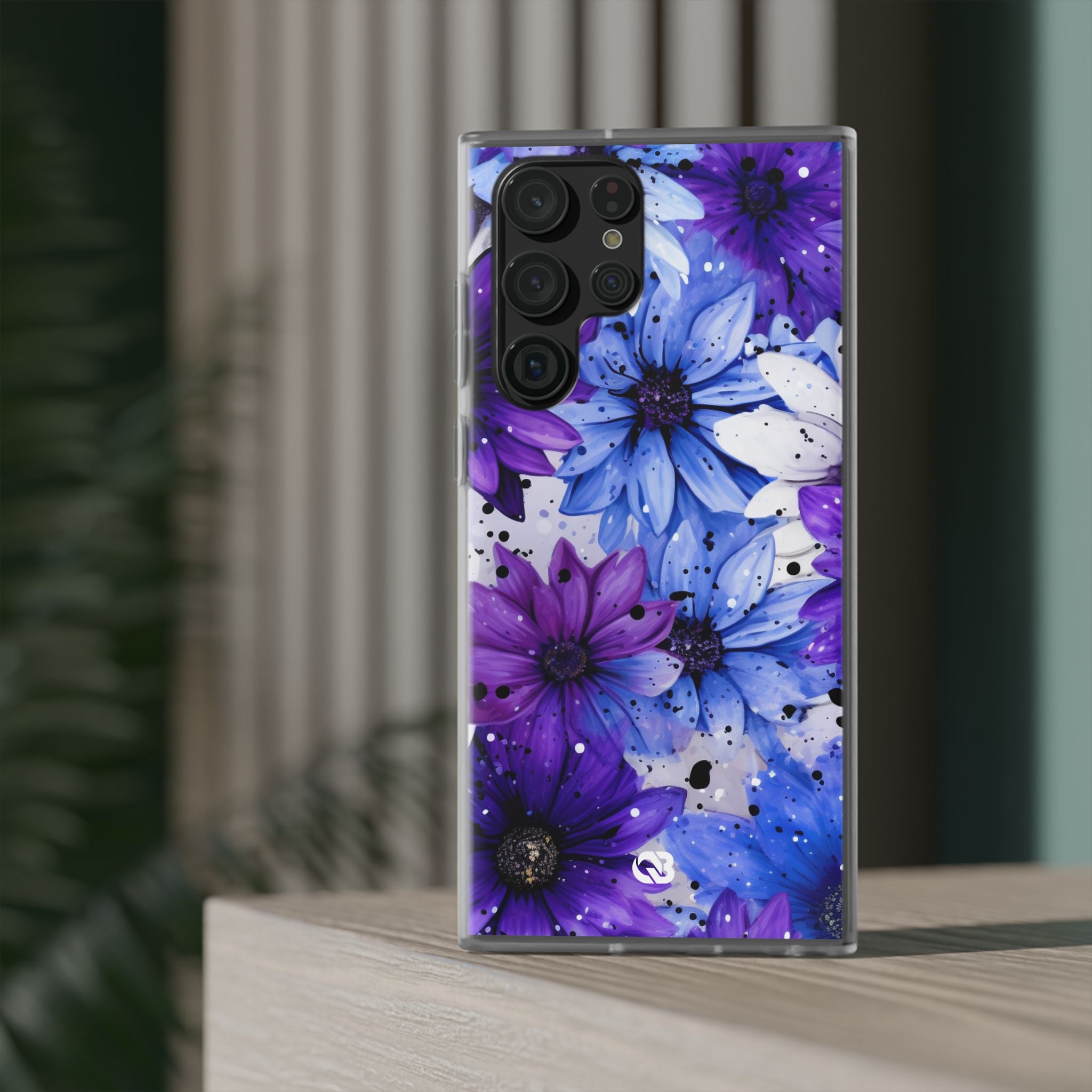 Ink Splatter Blooms · Soft Phone Case for Samsung