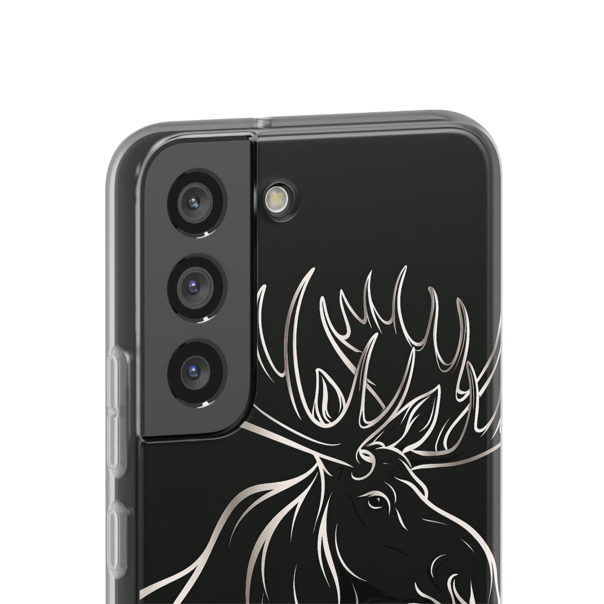 Nordic Moose Contour · Lite Phone Case for Samsung · Black