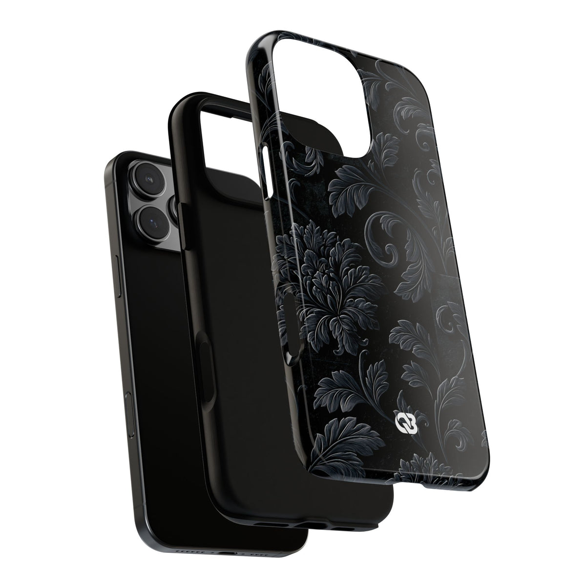Obsidian Damask · Tough Phone Case for iPhone · Black