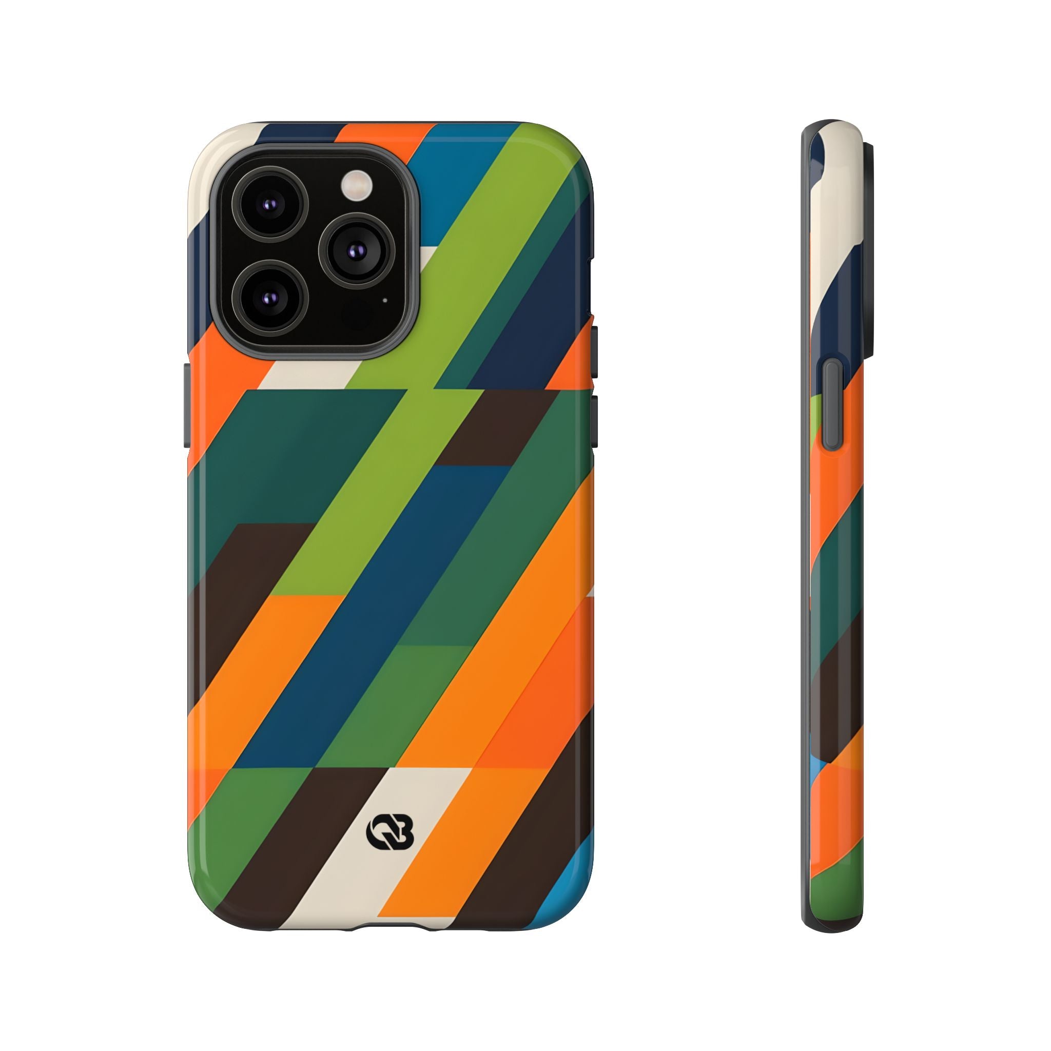 Custodia Retro Mosaico Angolata · Tough per iPhone